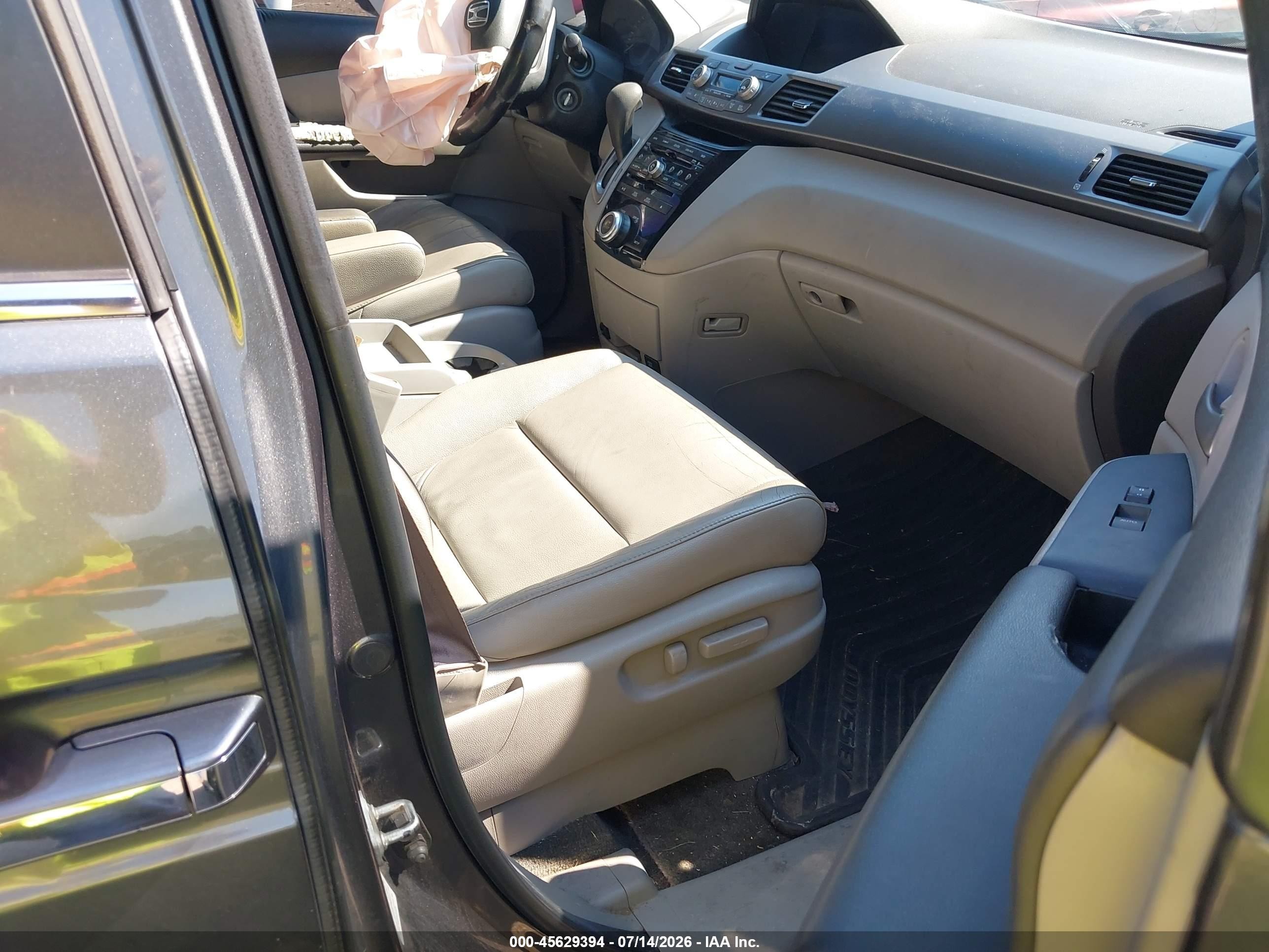 2012 Honda Odyssey Ex-l Gray vin: 5FNRL5H67CB138211