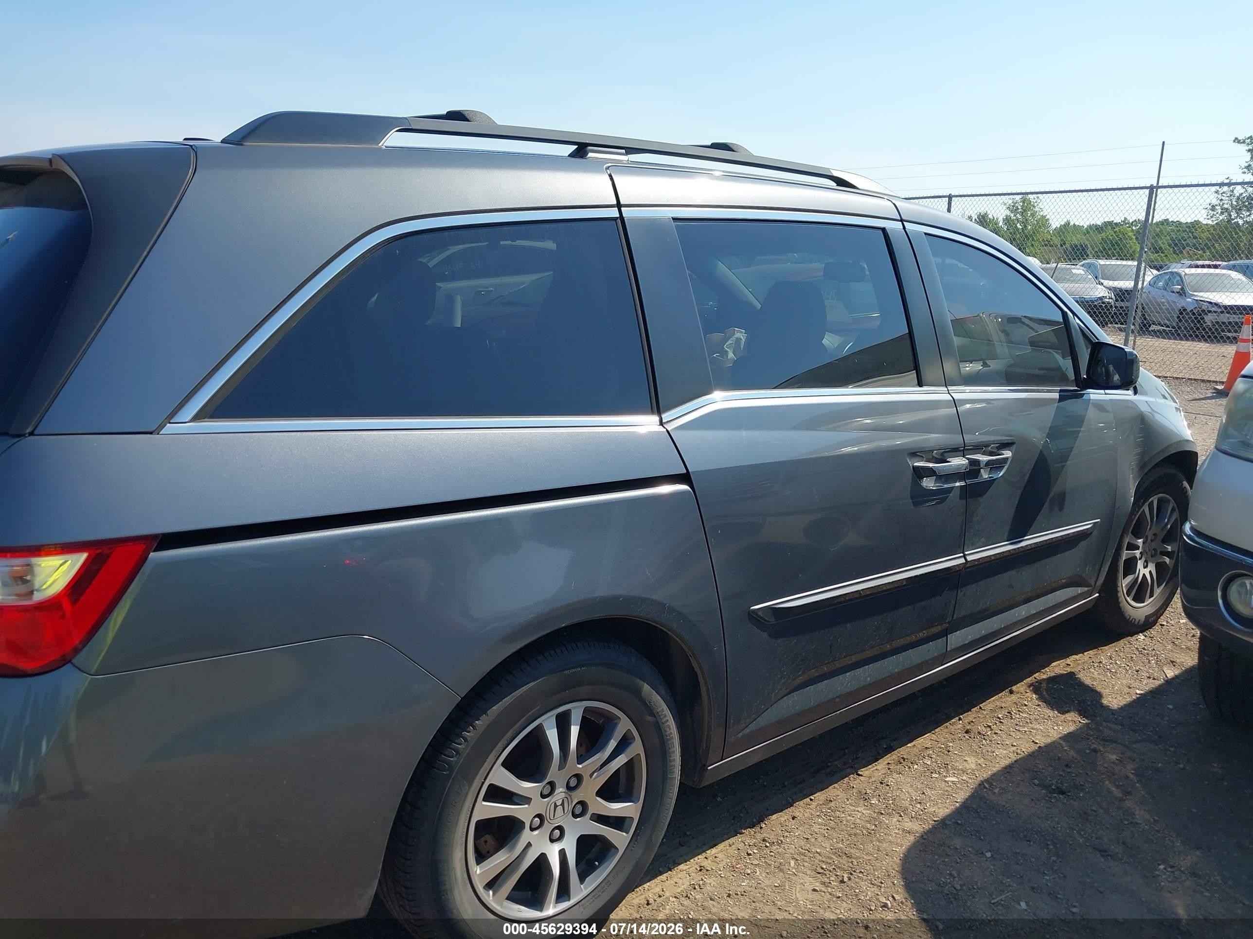 2012 Honda Odyssey Ex-l Gray vin: 5FNRL5H67CB138211