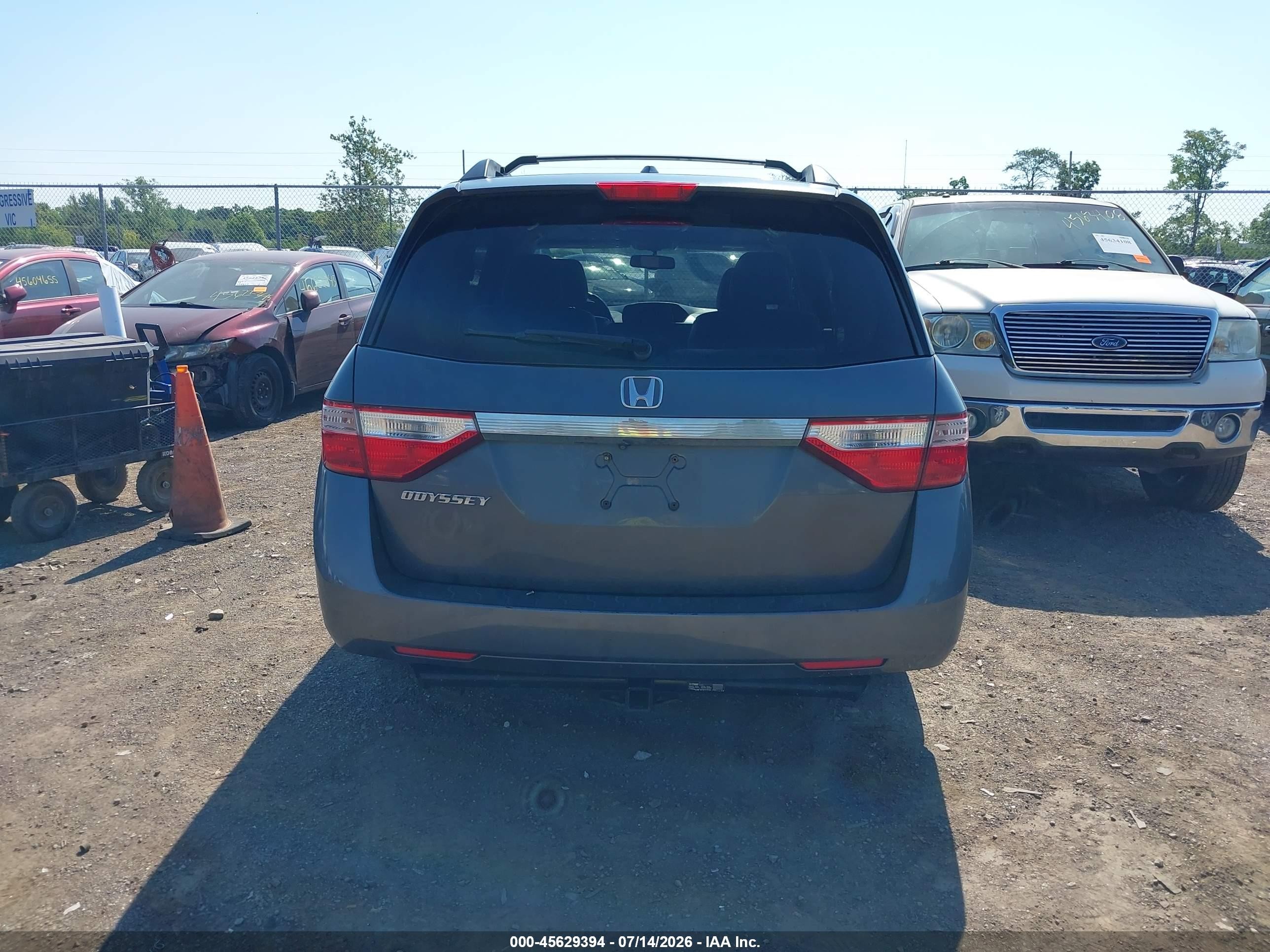 2012 Honda Odyssey Ex-l Gray vin: 5FNRL5H67CB138211