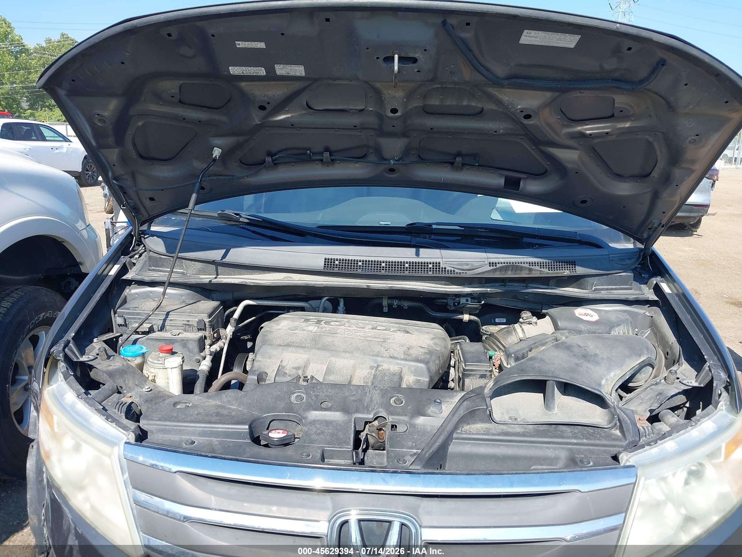 2012 Honda Odyssey Ex-l Gray vin: 5FNRL5H67CB138211
