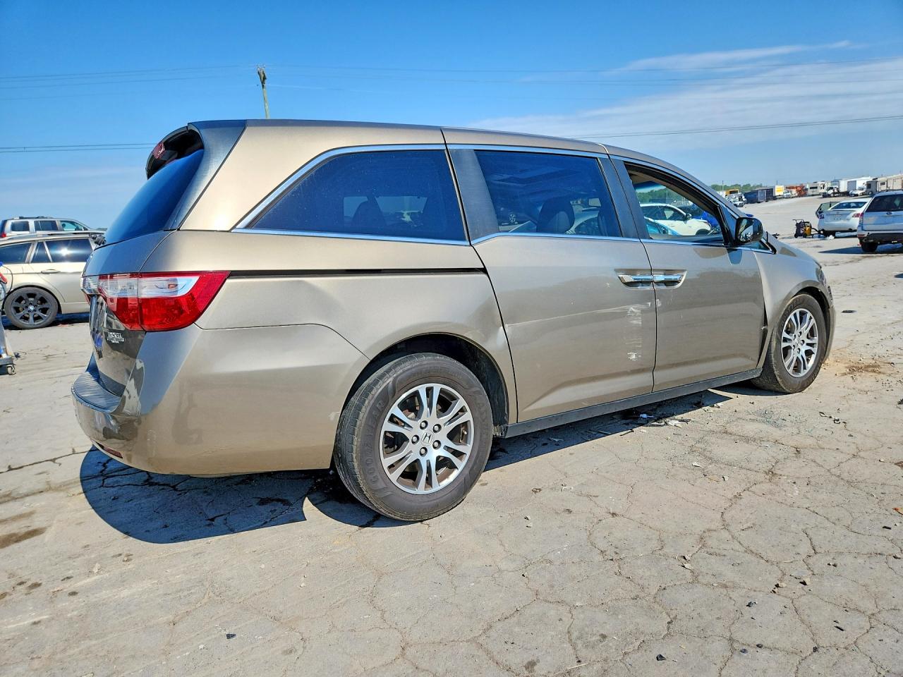 2012 Honda Odyssey Exl Gray vin: 5FNRL5H67CB138984