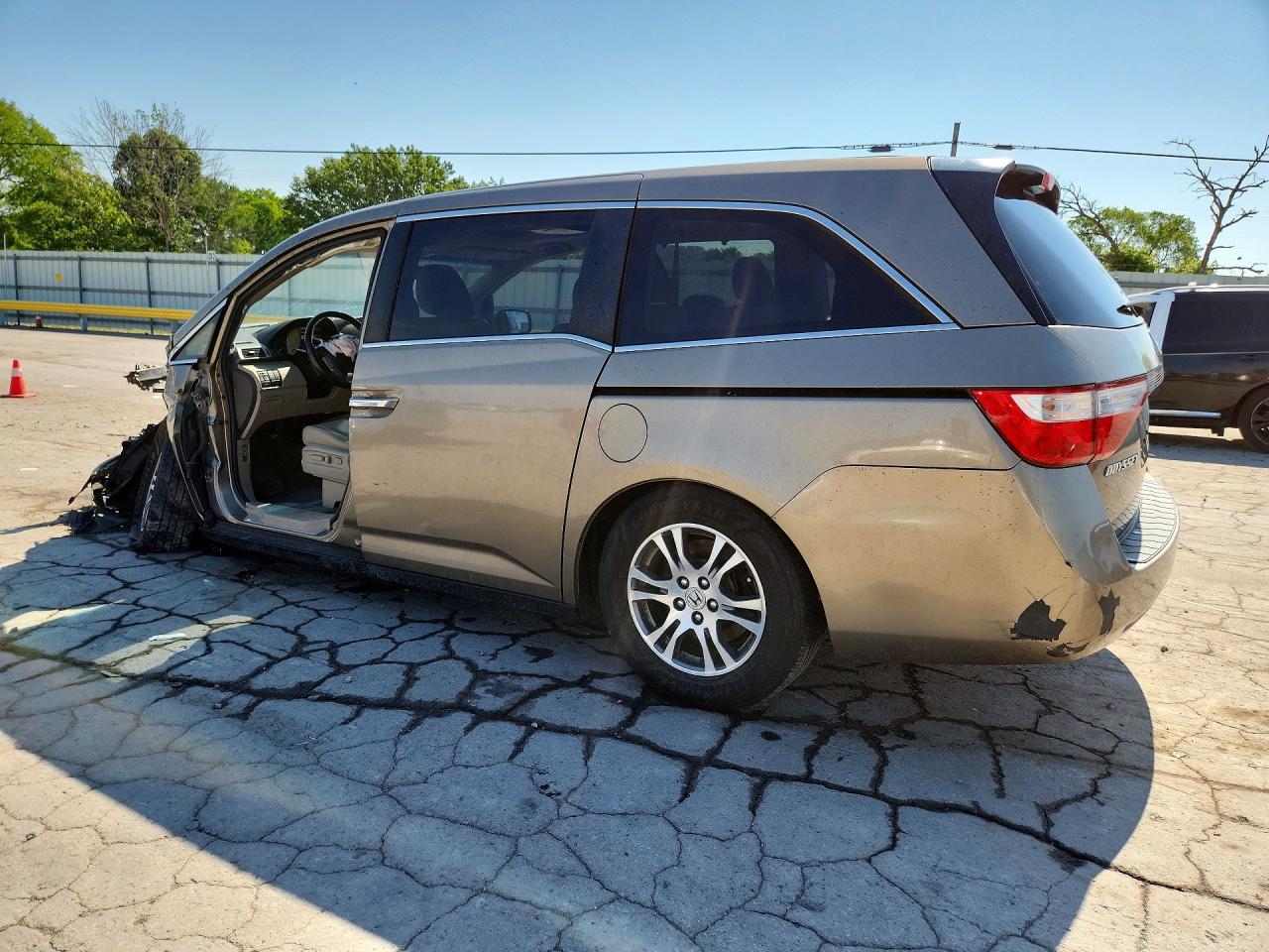 2012 Honda Odyssey Exl Gray vin: 5FNRL5H67CB138984
