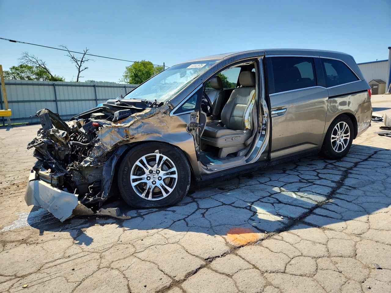 2012 Honda Odyssey Exl Серый vin: 5FNRL5H67CB138984