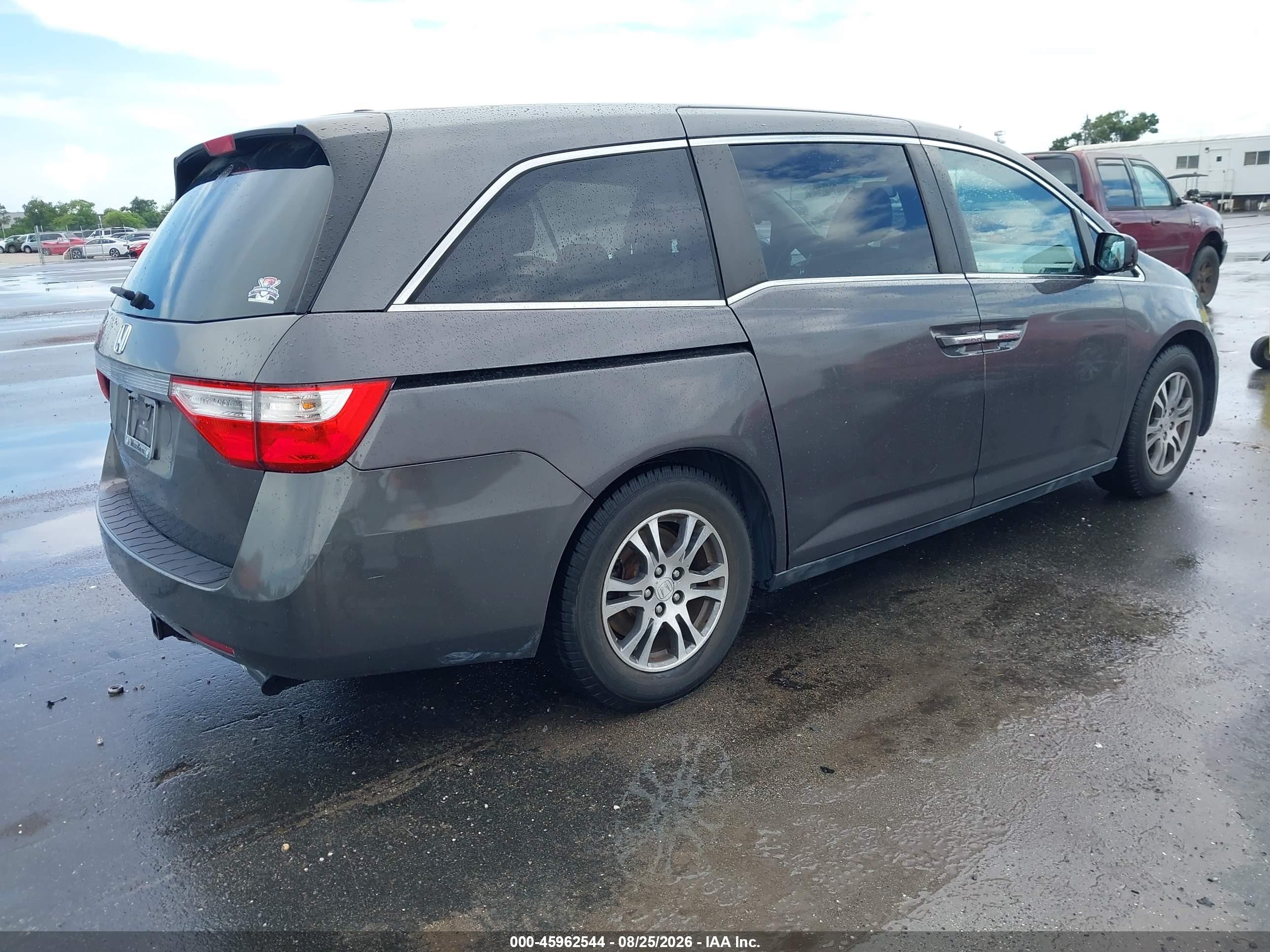 2012 Honda Odyssey Ex-l Gray vin: 5FNRL5H67CB141352