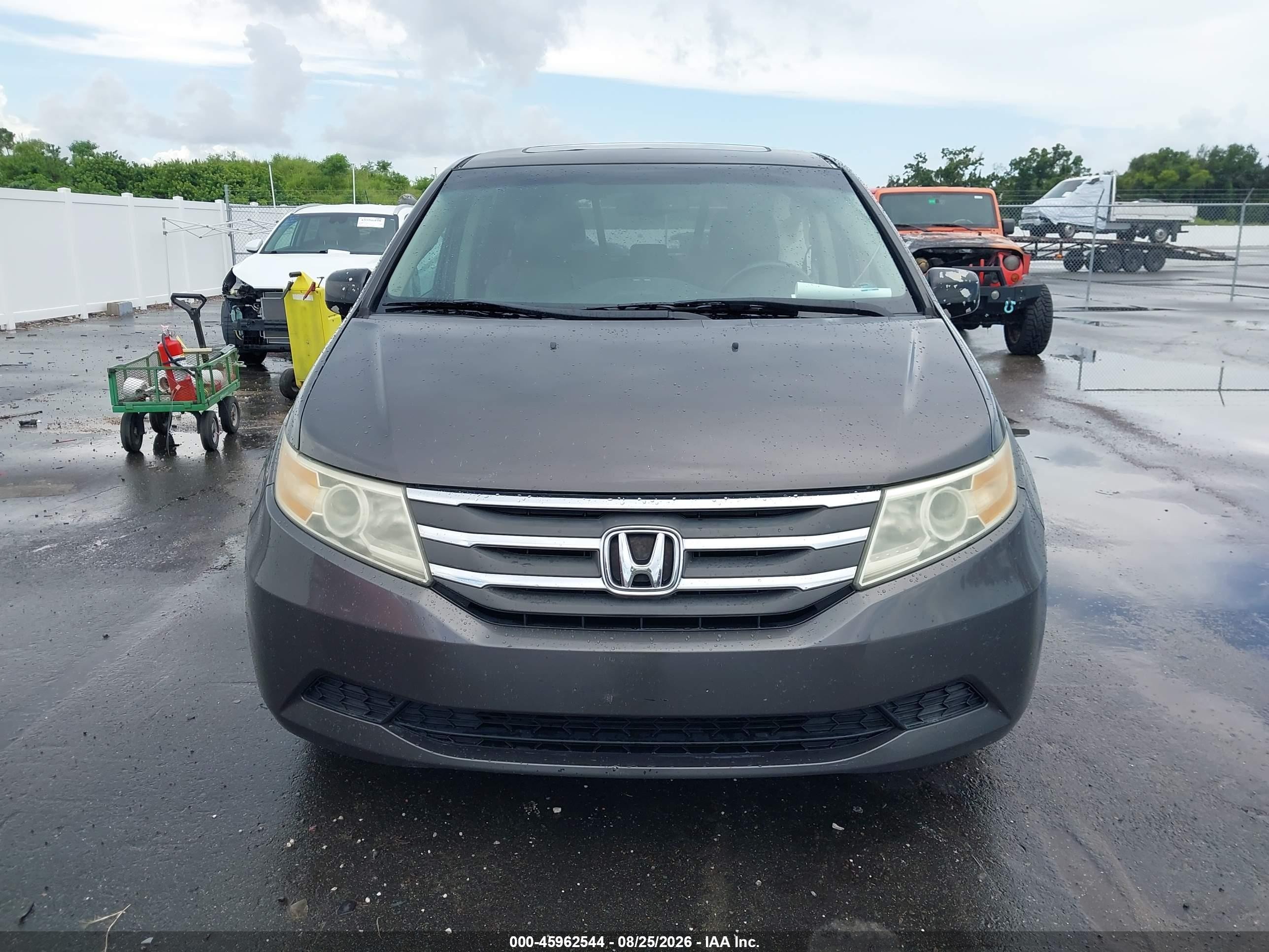 2012 Honda Odyssey Ex-l Gray vin: 5FNRL5H67CB141352