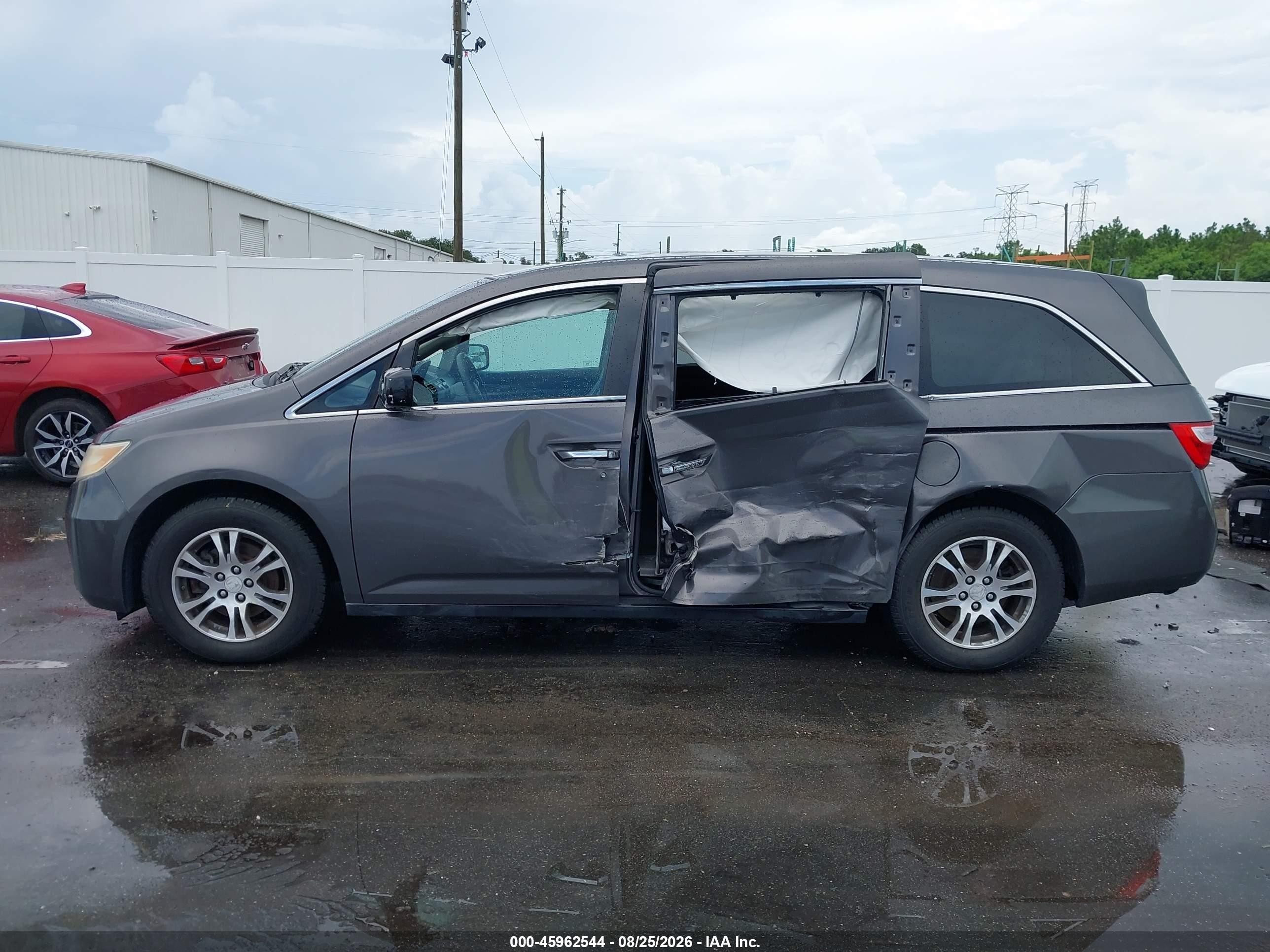 2012 Honda Odyssey Ex-l Gray vin: 5FNRL5H67CB141352