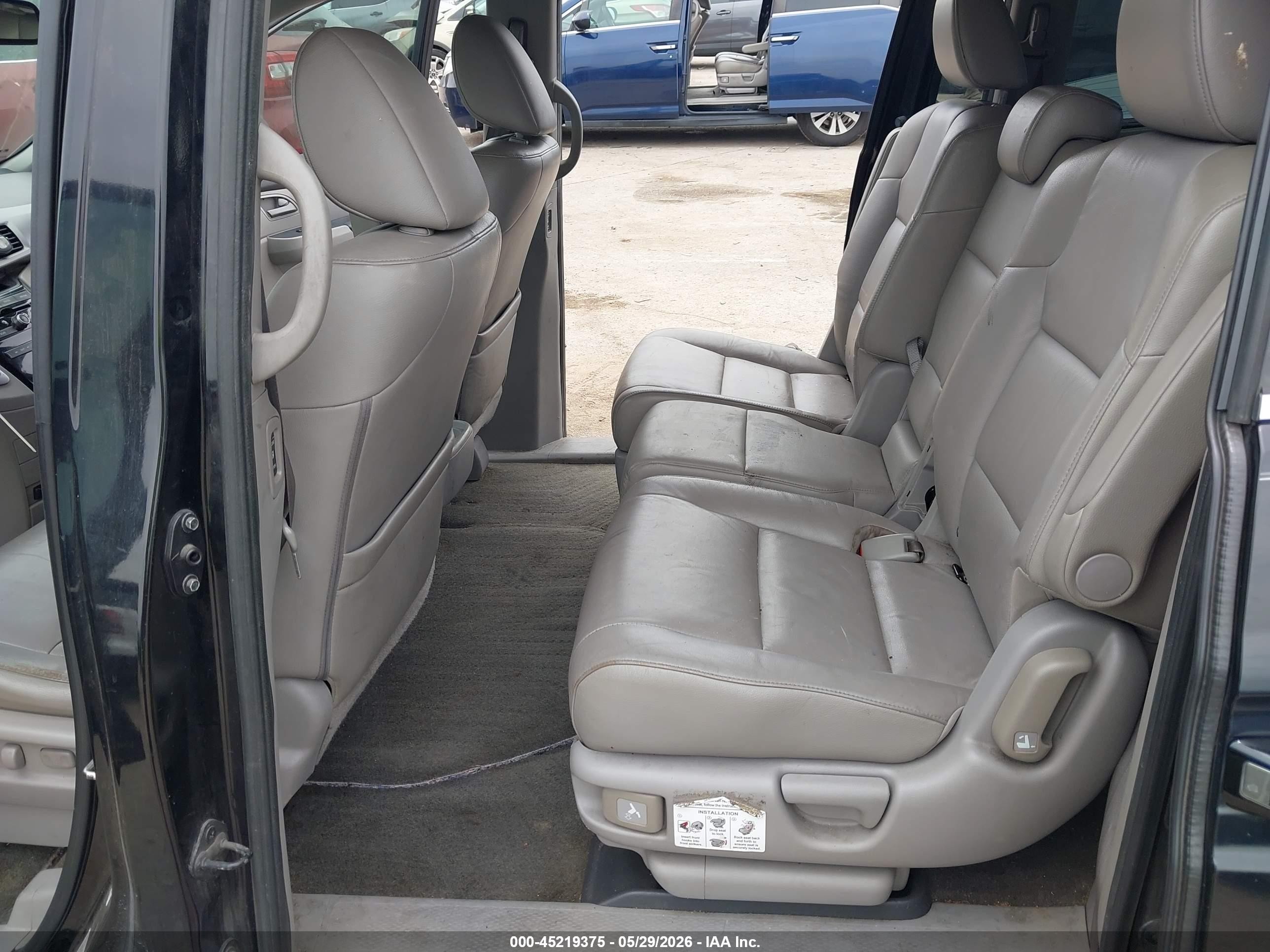 2013 Honda Odyssey Ex-l Black vin: 5FNRL5H67DB003294