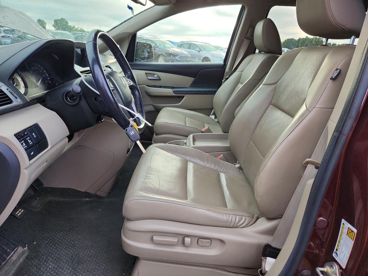 2013 Honda Odyssey Exl Burgundy vin: 5FNRL5H67DB016319