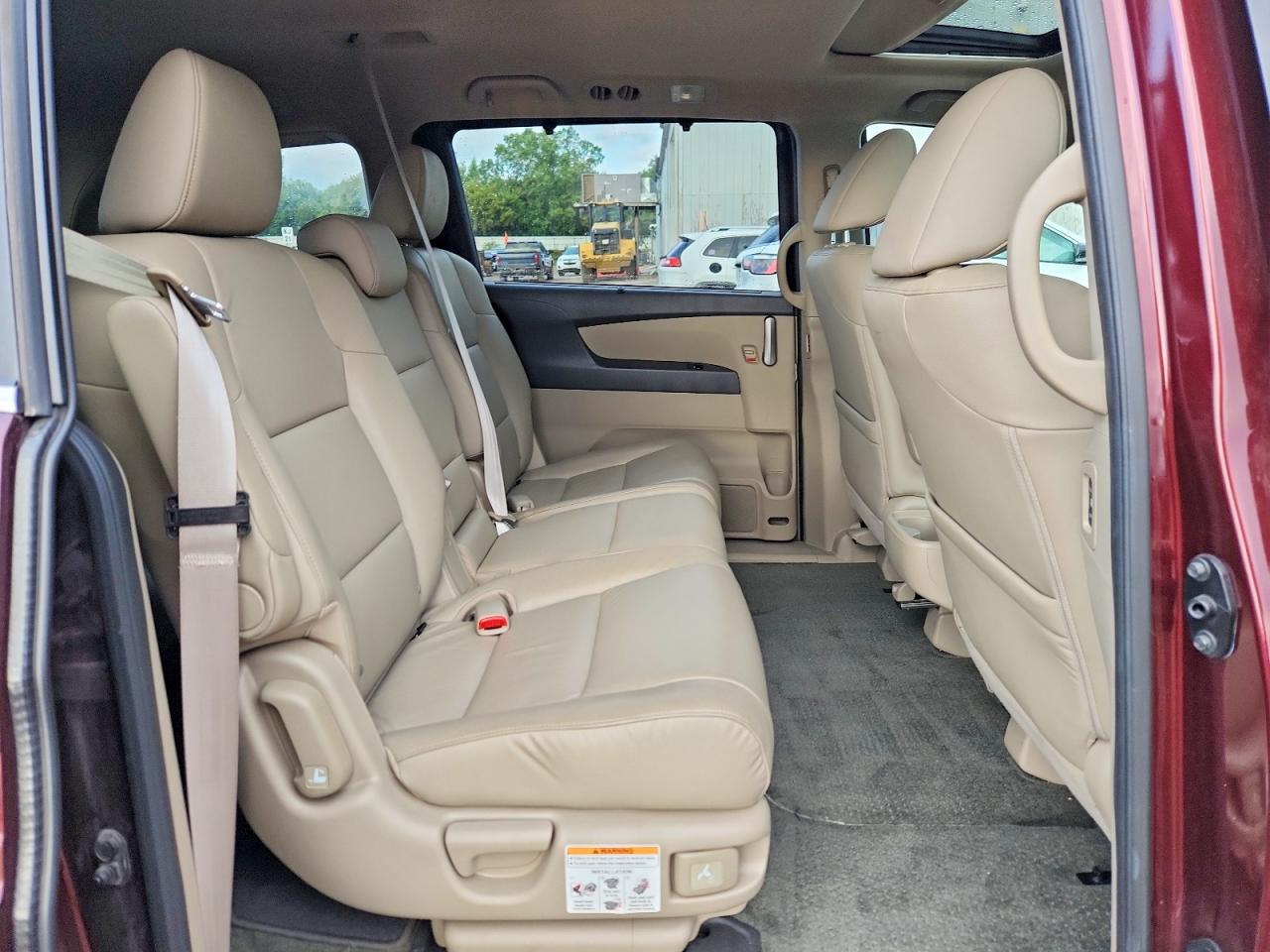 2013 Honda Odyssey Exl Burgundy vin: 5FNRL5H67DB016319