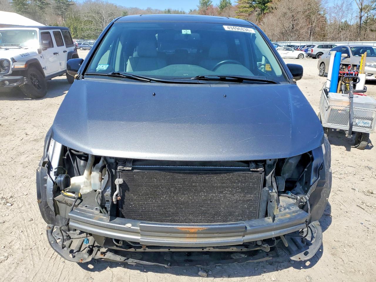 2013 Honda Odyssey Exl Gray vin: 5FNRL5H67DB022220