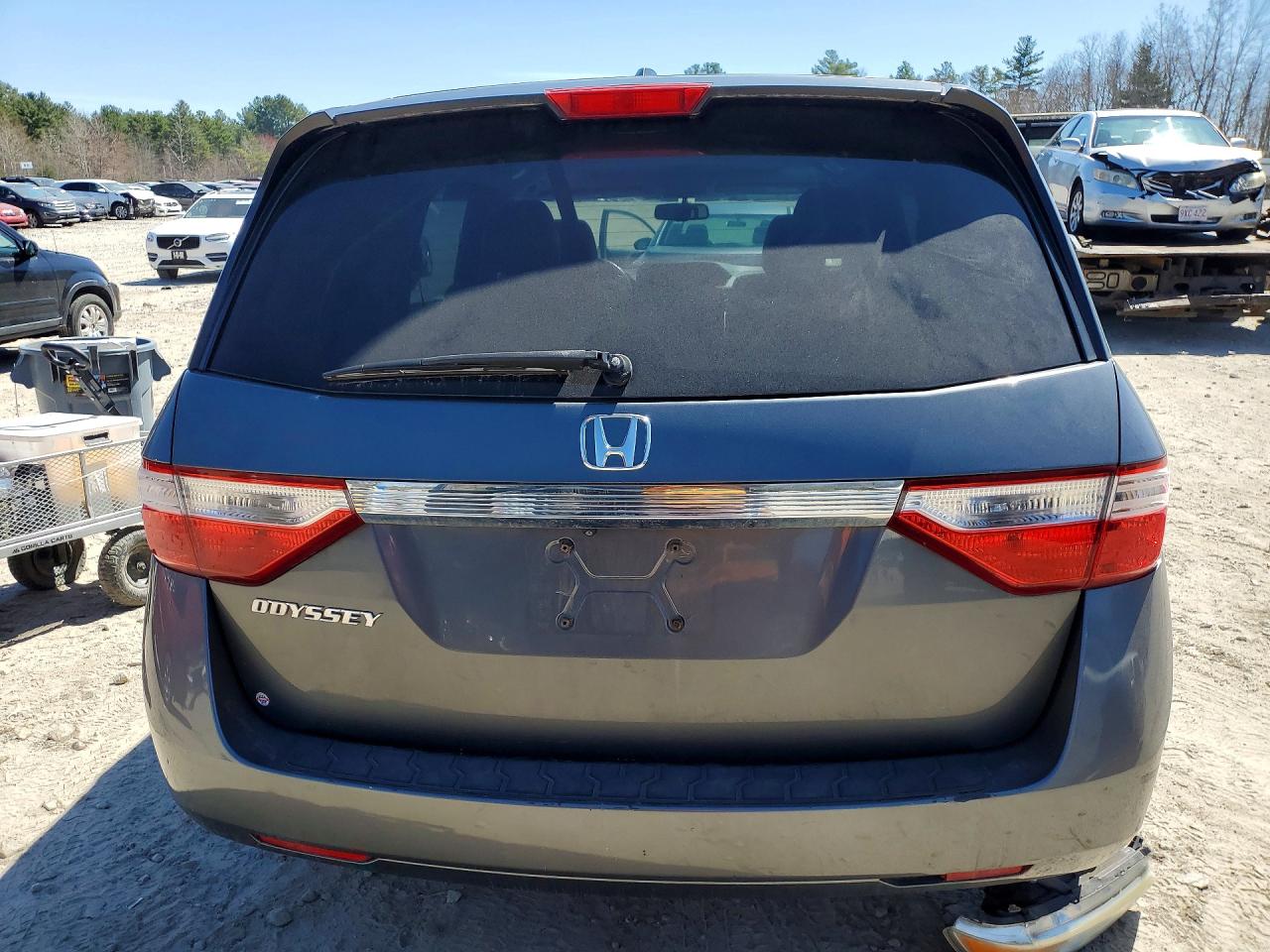 2013 Honda Odyssey Exl Gray vin: 5FNRL5H67DB022220