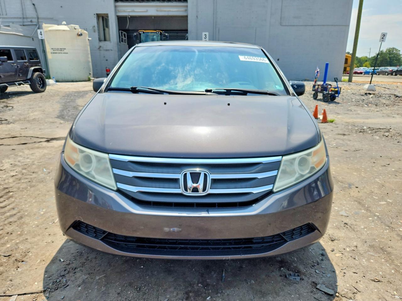 2013 Honda Odyssey Exl Gray vin: 5FNRL5H67DB023822