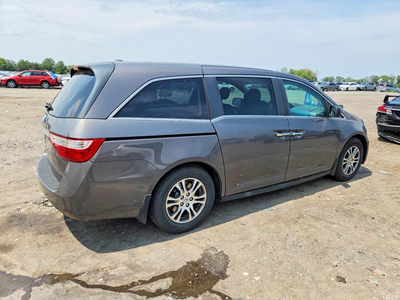 2013 Honda Odyssey Exl Gray vin: 5FNRL5H67DB023822