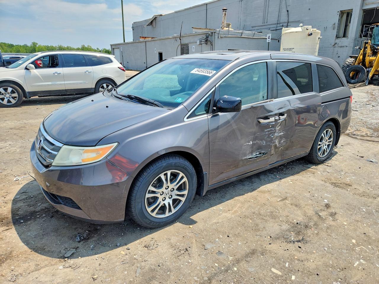 2013 Honda Odyssey Exl Gray vin: 5FNRL5H67DB023822