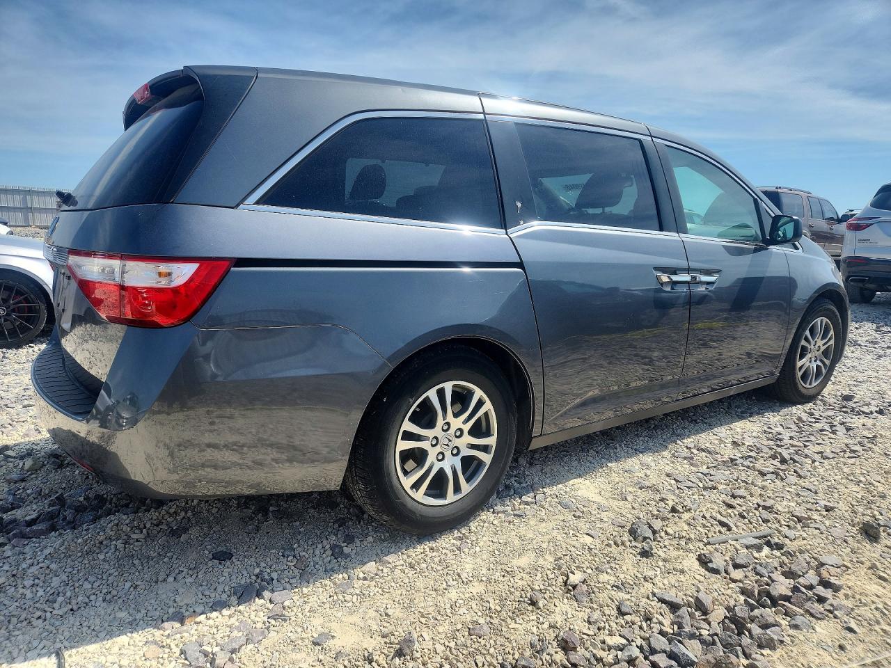 2013 Honda Odyssey Exl Gray vin: 5FNRL5H67DB032861