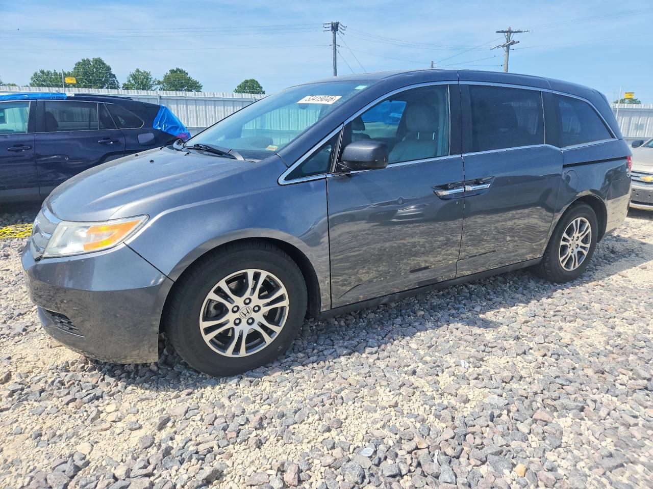 2013 Honda Odyssey Exl Серый vin: 5FNRL5H67DB032861