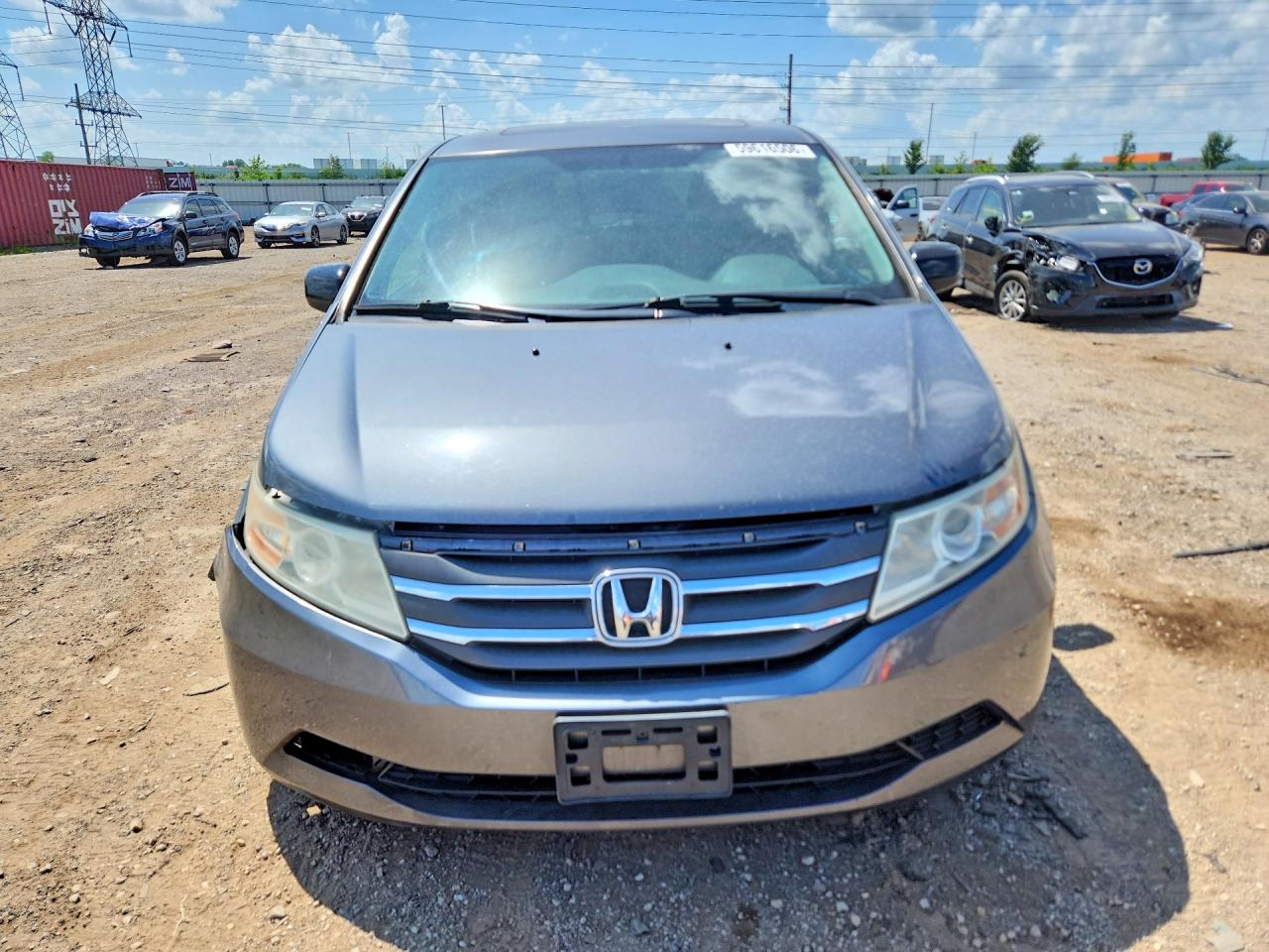 2013 Honda Odyssey Exl Серый vin: 5FNRL5H67DB034612