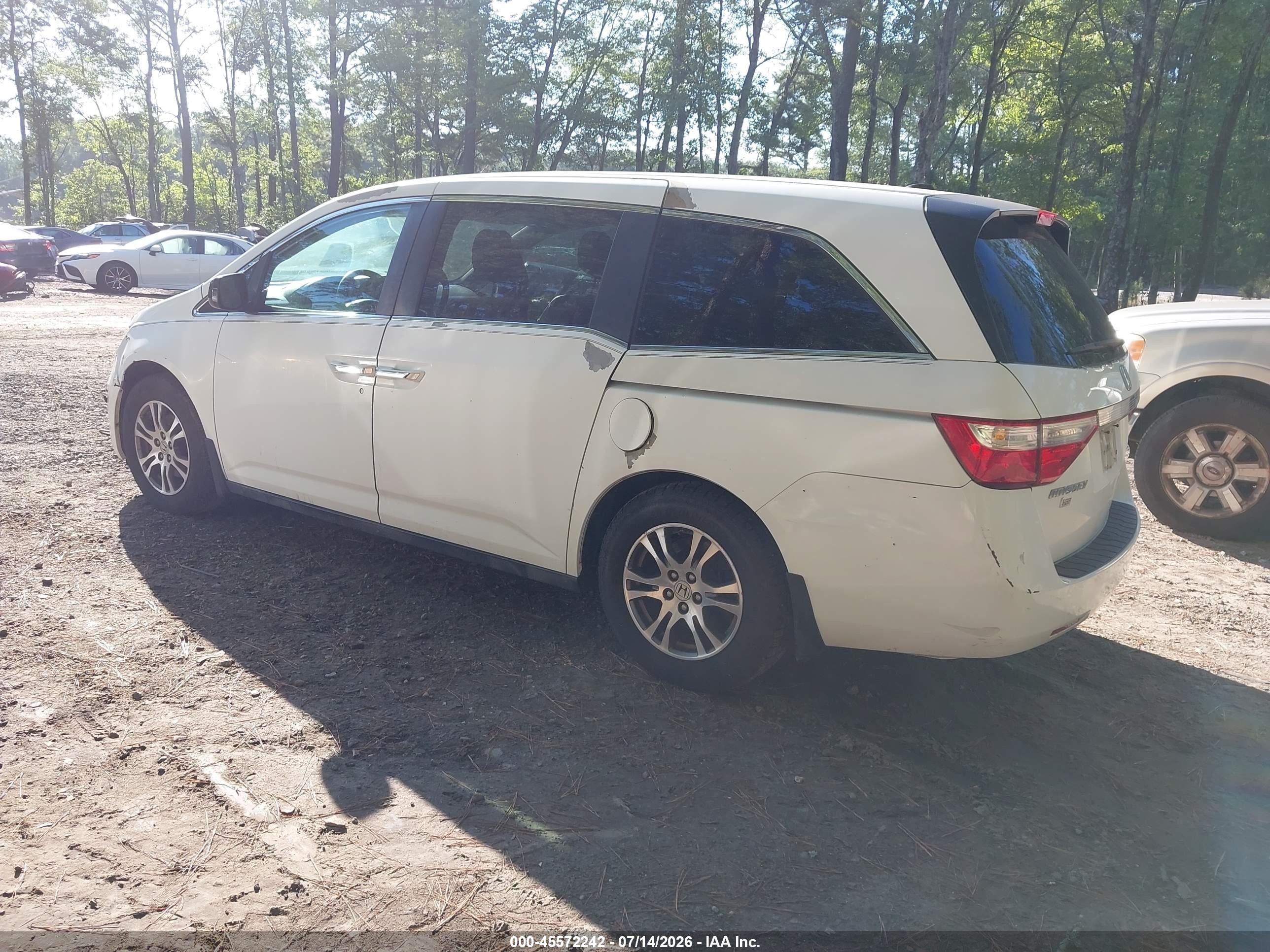 2013 Honda Odyssey Ex-l Белый vin: 5FNRL5H67DB035436