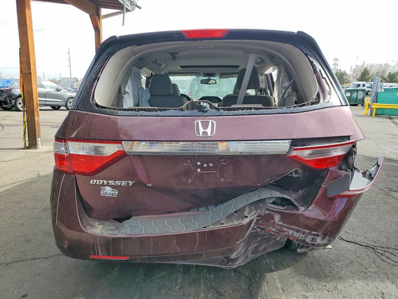 2013 Honda Odyssey Exl Maroon vin: 5FNRL5H67DB037395