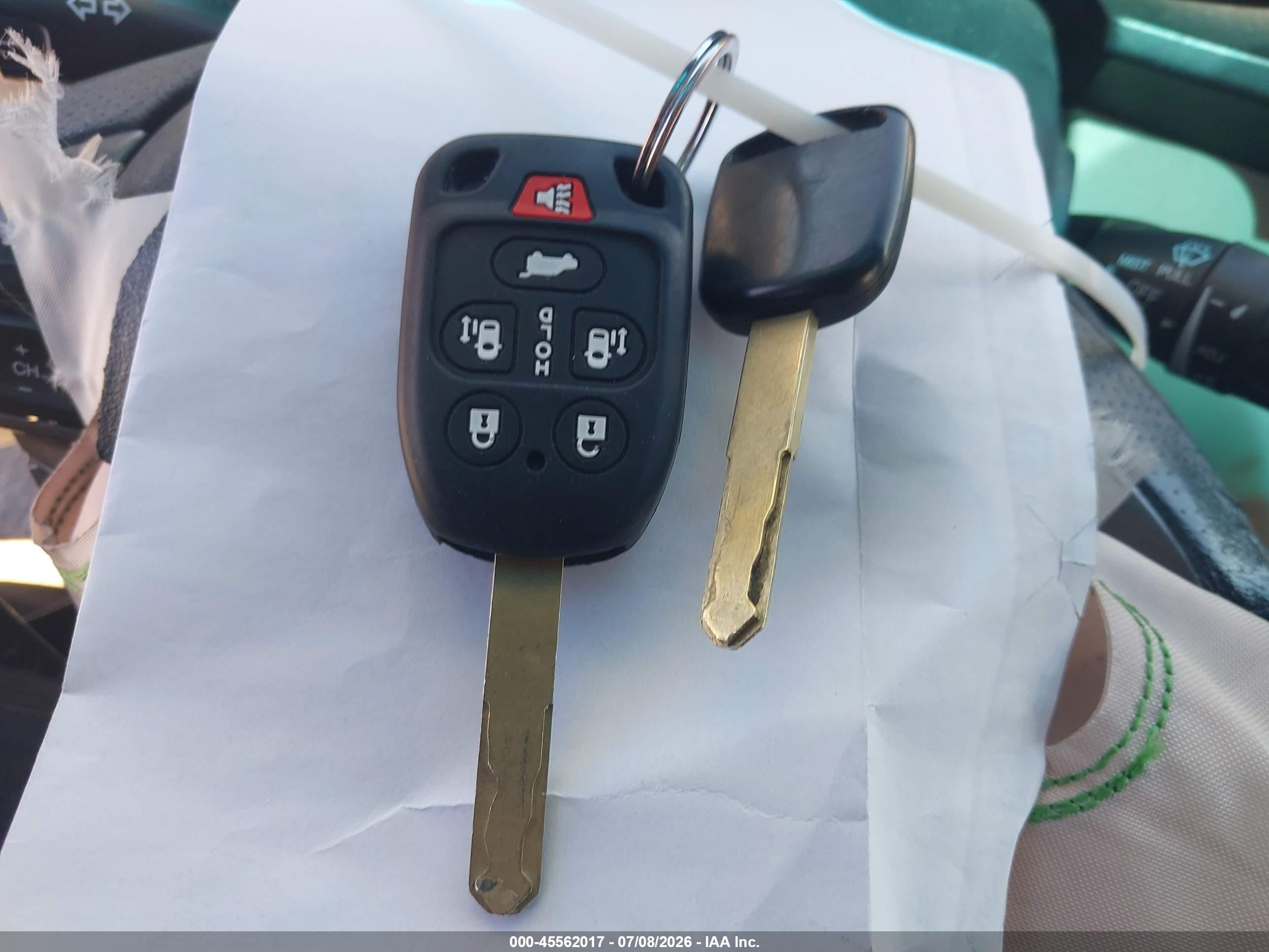 2013 Honda Odyssey Ex-l Beige vin: 5FNRL5H67DB045562