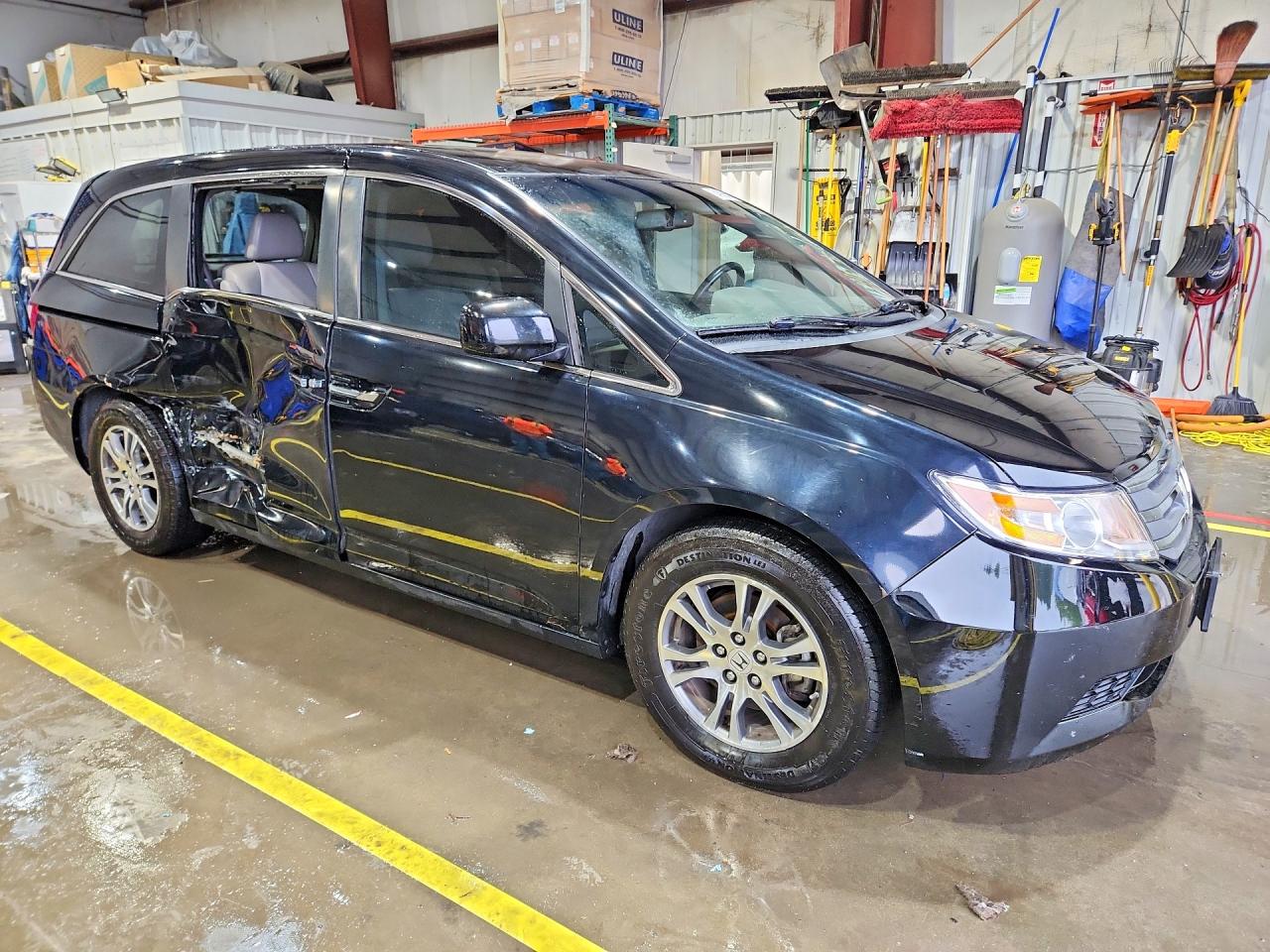 2013 Honda Odyssey Exl Black vin: 5FNRL5H67DB047568