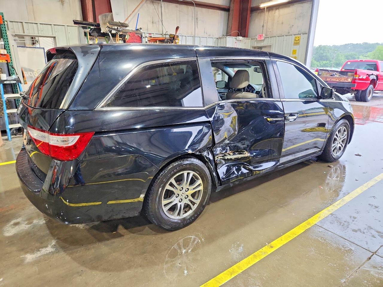 2013 Honda Odyssey Exl Black vin: 5FNRL5H67DB047568