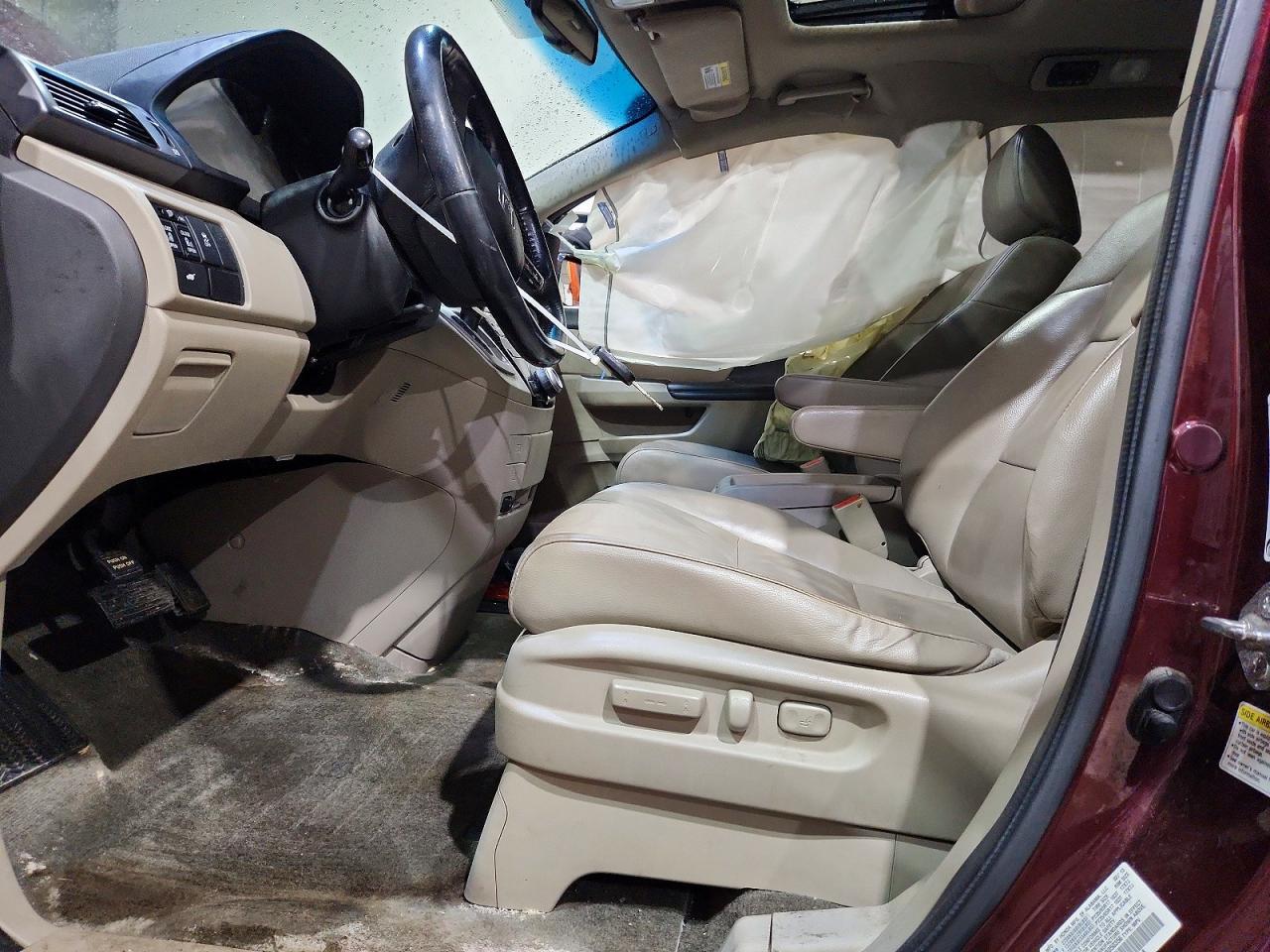 2013 Honda Odyssey Exl Maroon vin: 5FNRL5H67DB050356