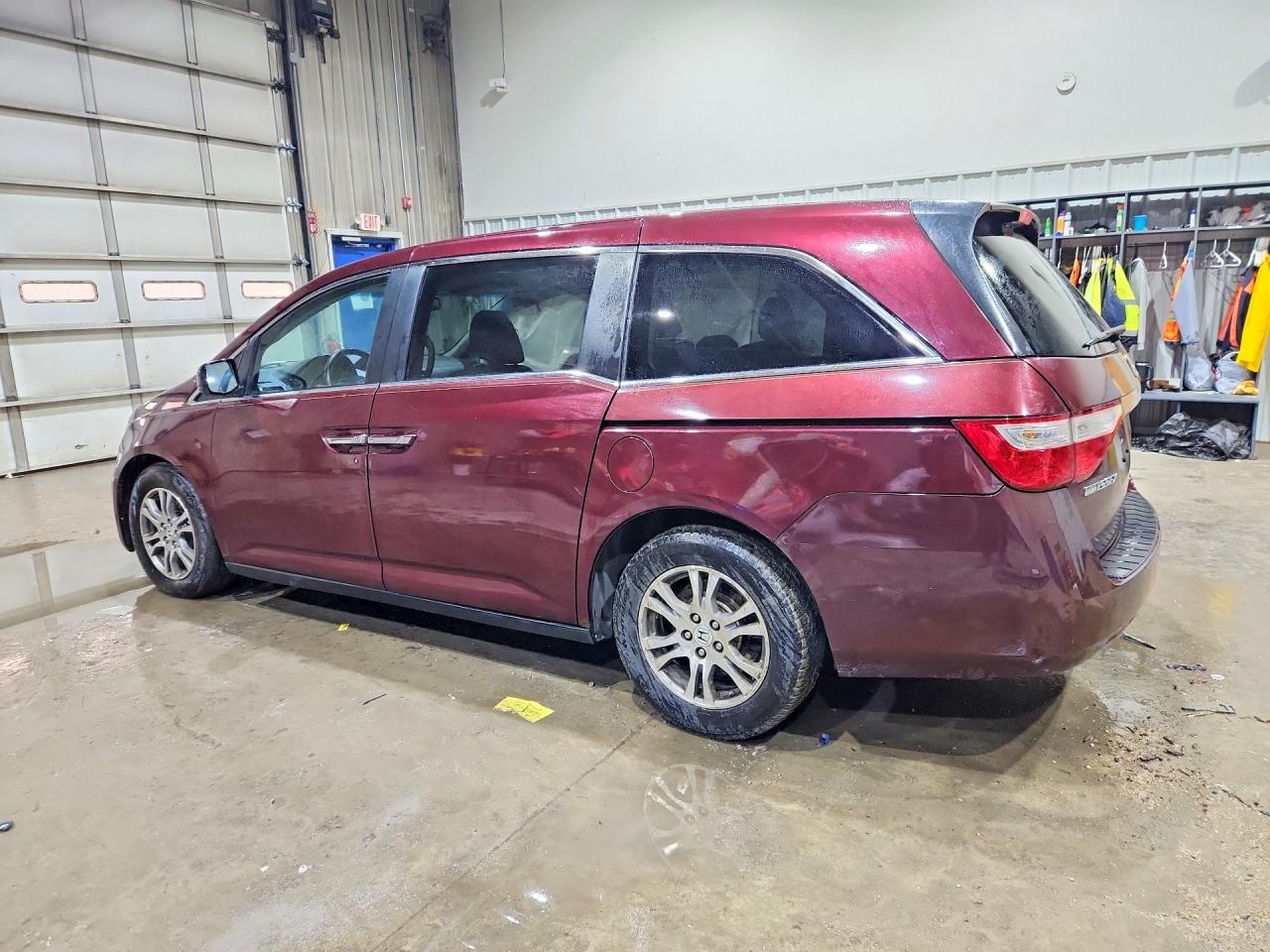 2013 Honda Odyssey Exl Maroon vin: 5FNRL5H67DB050356
