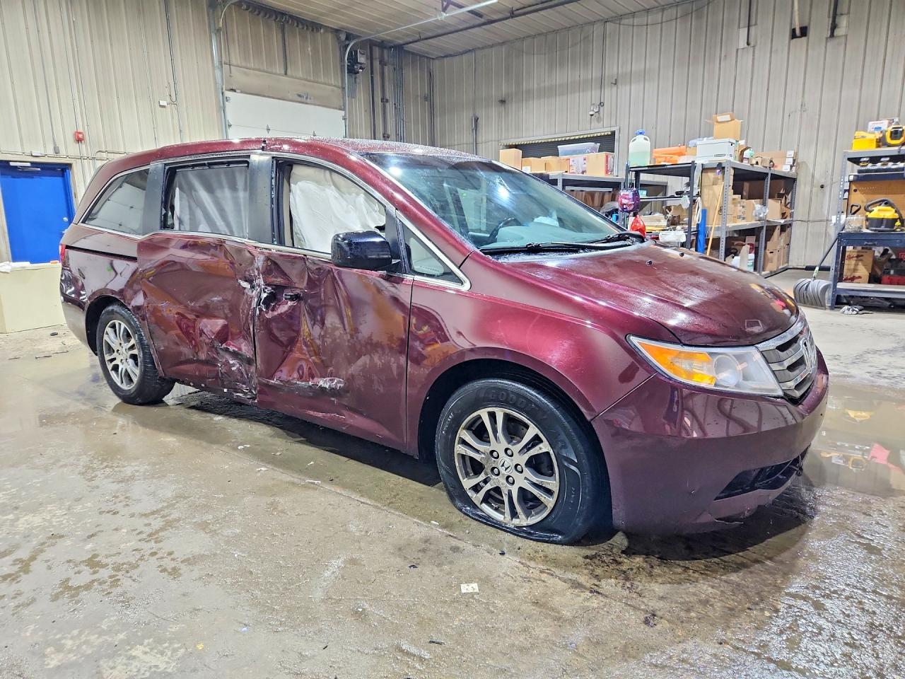 2013 Honda Odyssey Exl Maroon vin: 5FNRL5H67DB050356