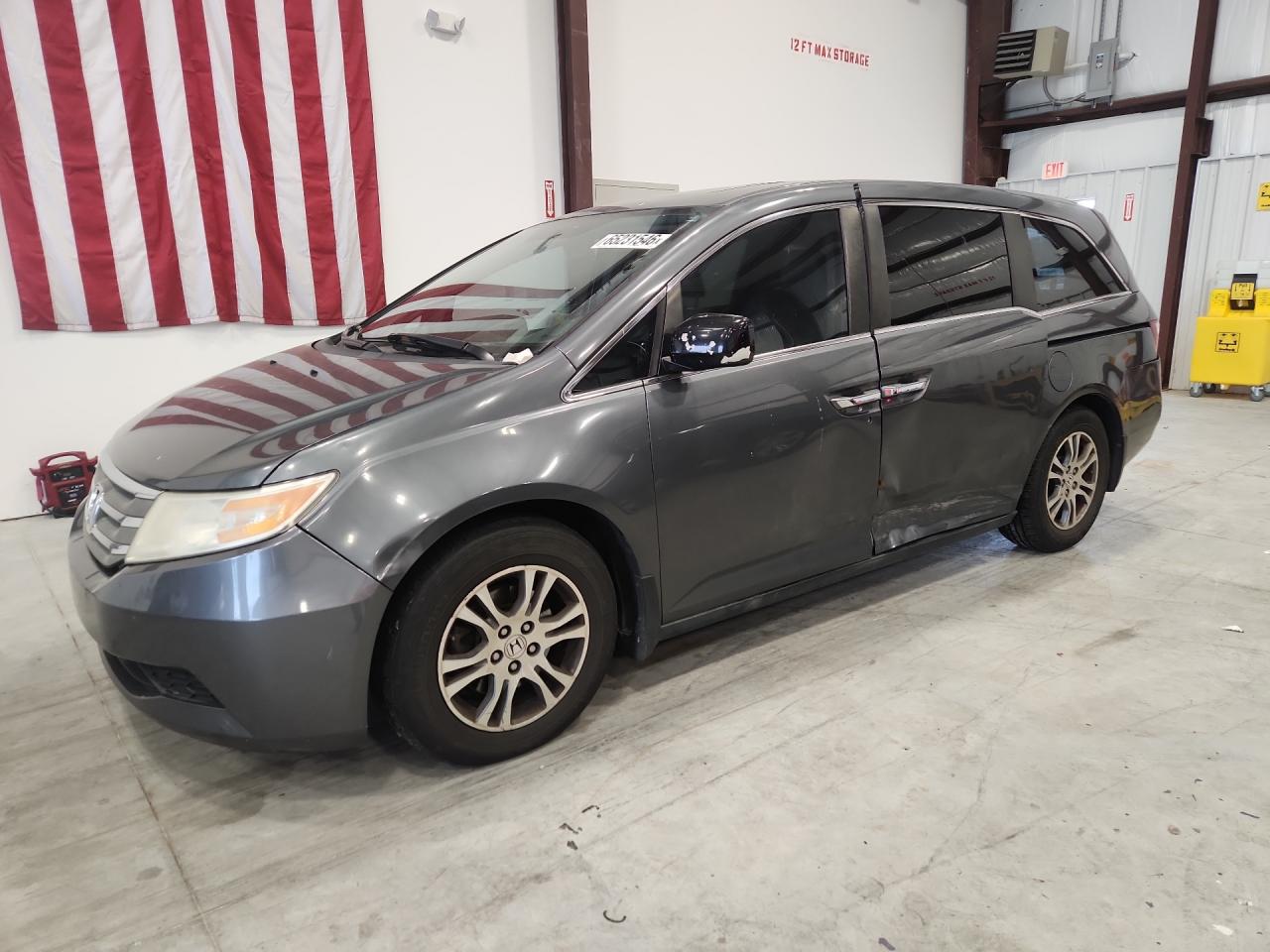 2013 Honda Odyssey Exl Gray vin: 5FNRL5H67DB053189