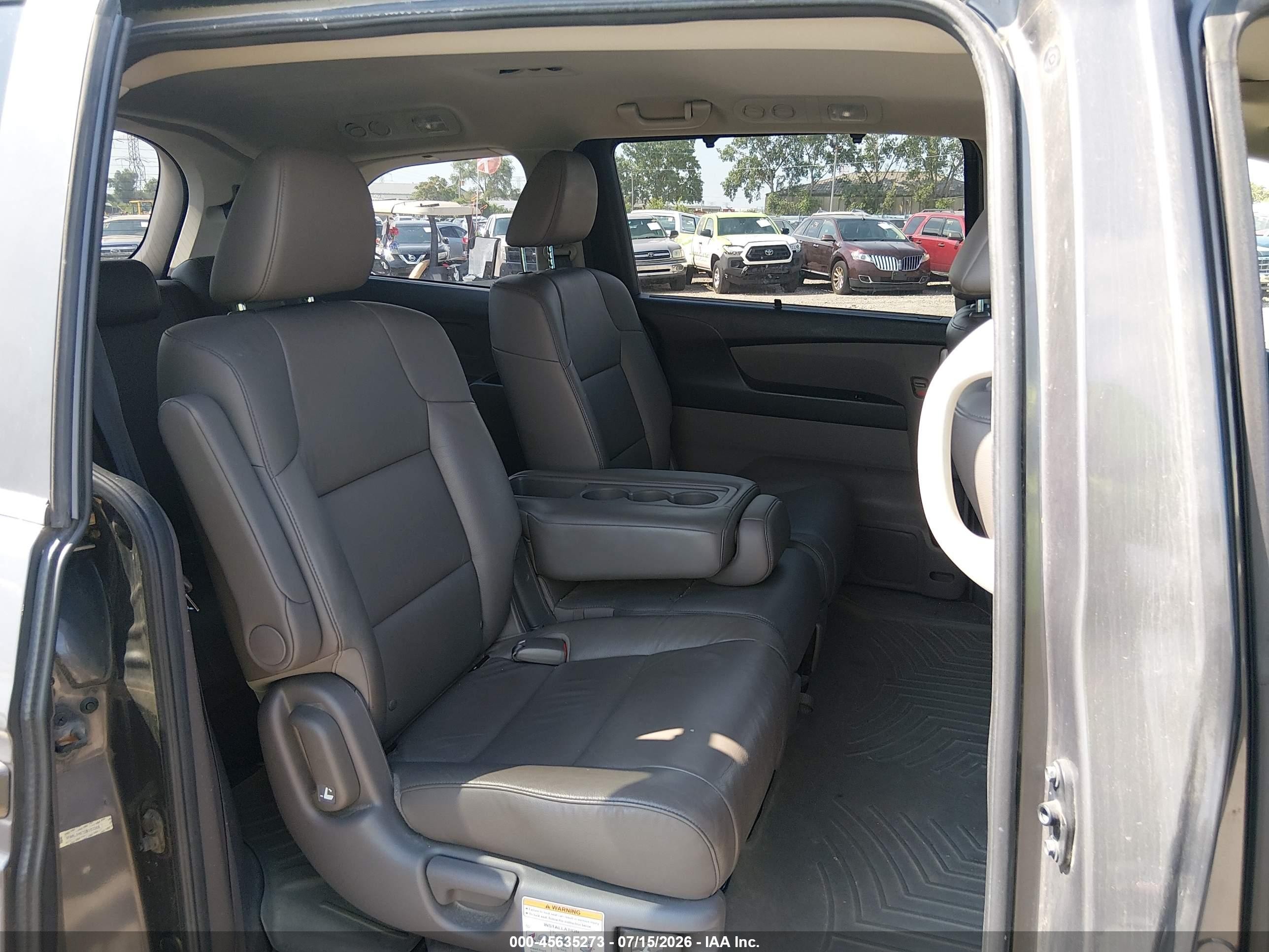 2013 Honda Odyssey Ex-l Gray vin: 5FNRL5H67DB053368