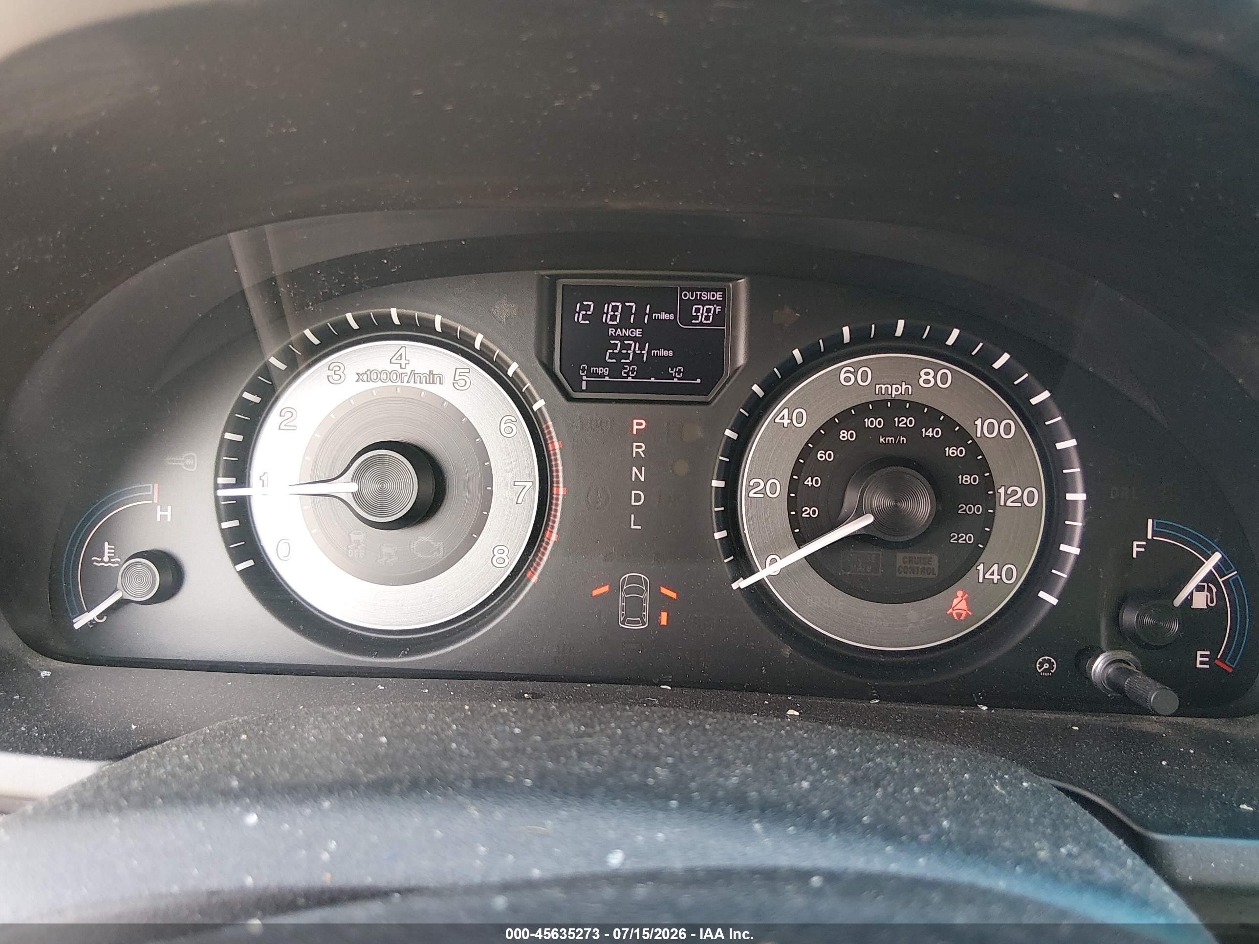 2013 Honda Odyssey Ex-l Gray vin: 5FNRL5H67DB053368