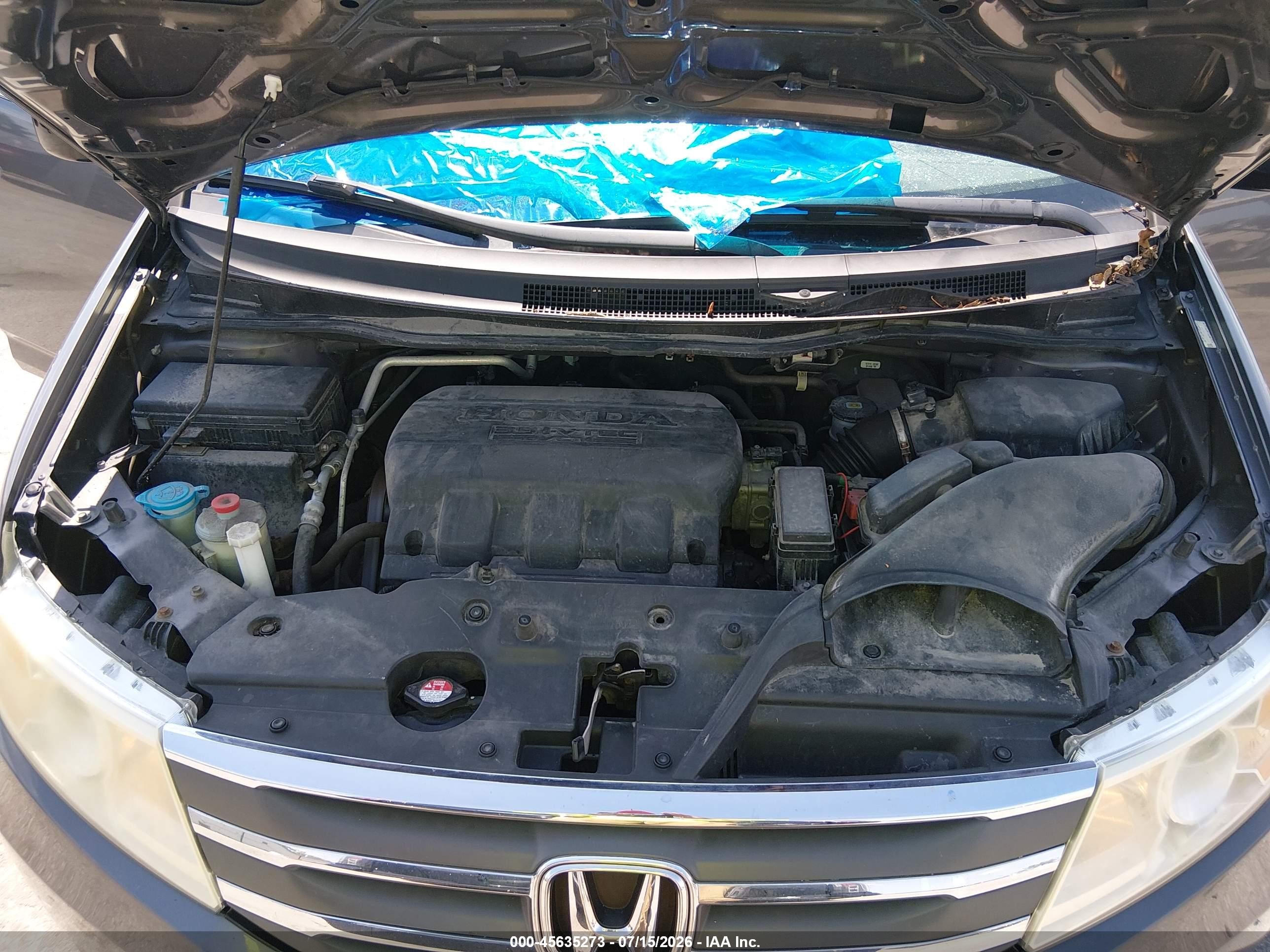 2013 Honda Odyssey Ex-l Gray vin: 5FNRL5H67DB053368