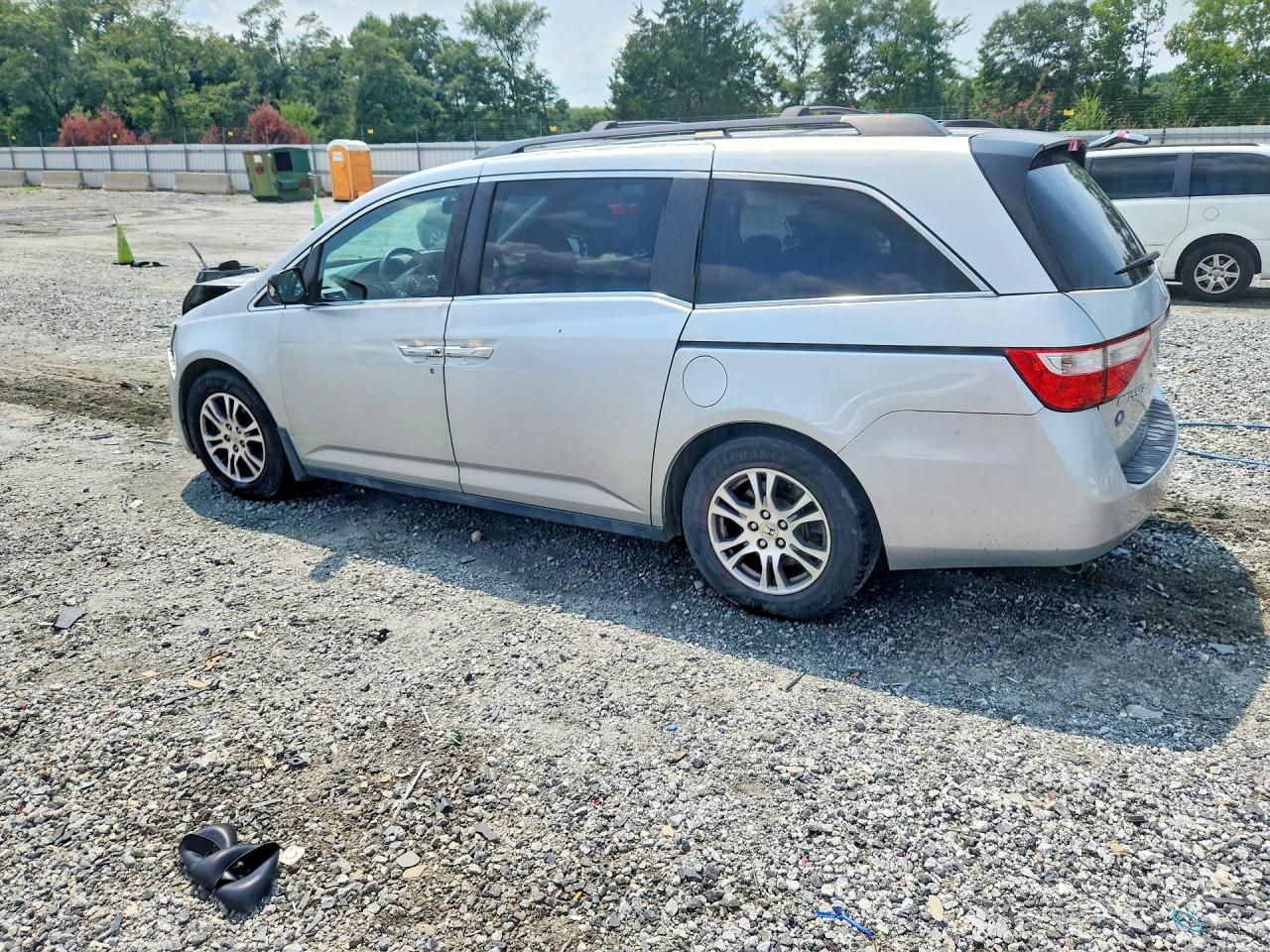 2013 Honda Odyssey Exl Silver vin: 5FNRL5H67DB053547