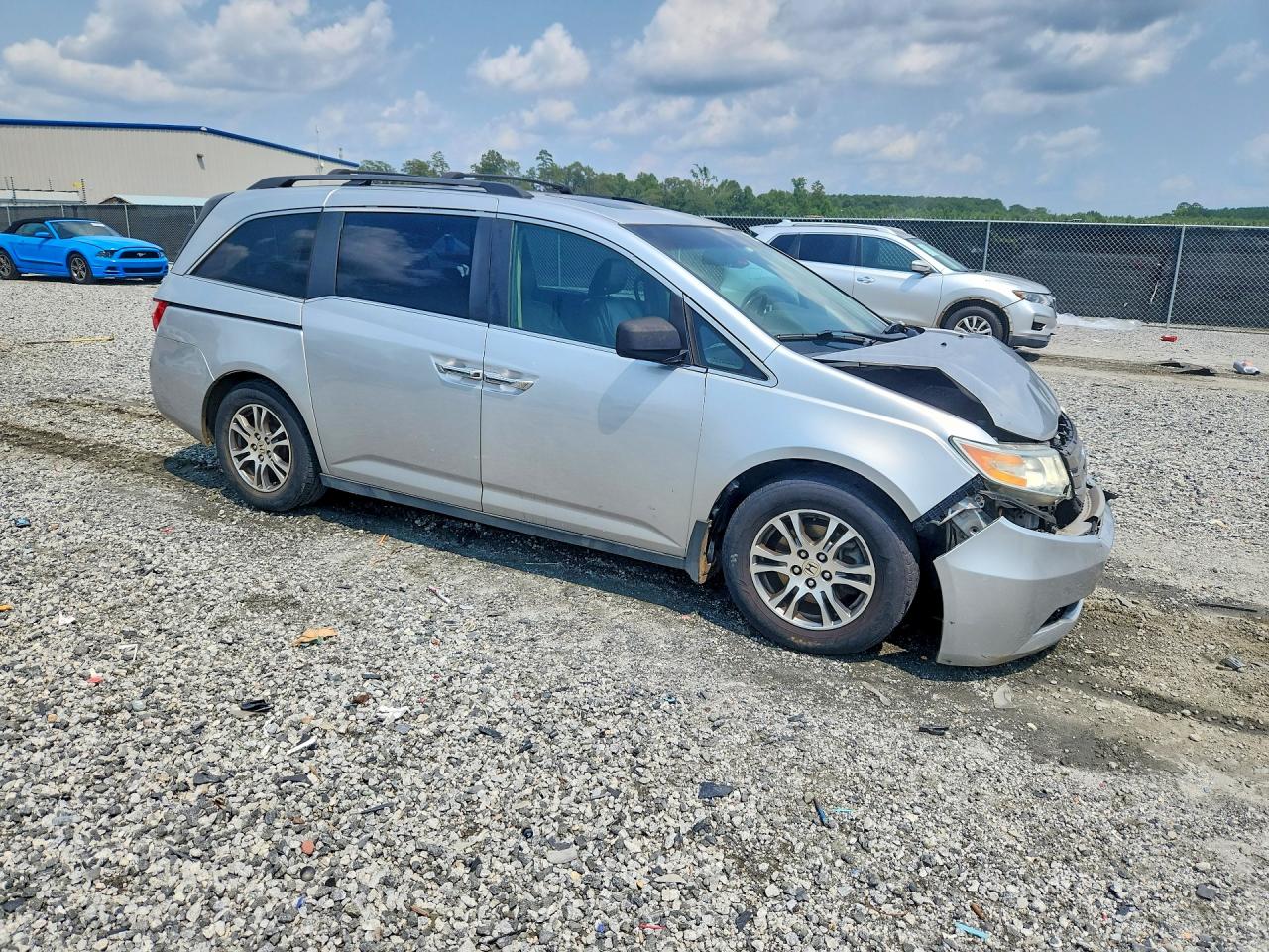 2013 Honda Odyssey Exl Silver vin: 5FNRL5H67DB053547
