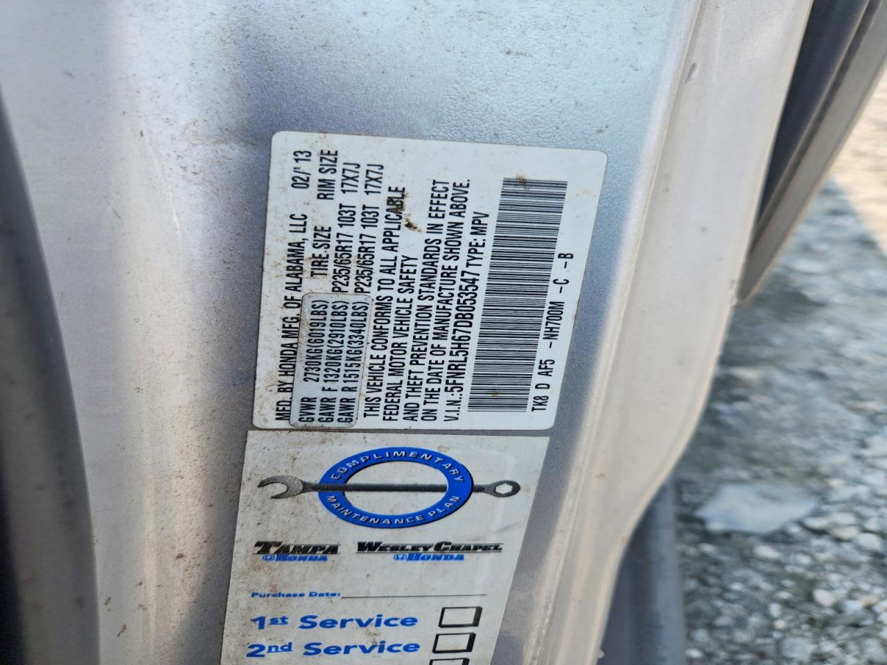 2013 Honda Odyssey Exl Silver vin: 5FNRL5H67DB053547