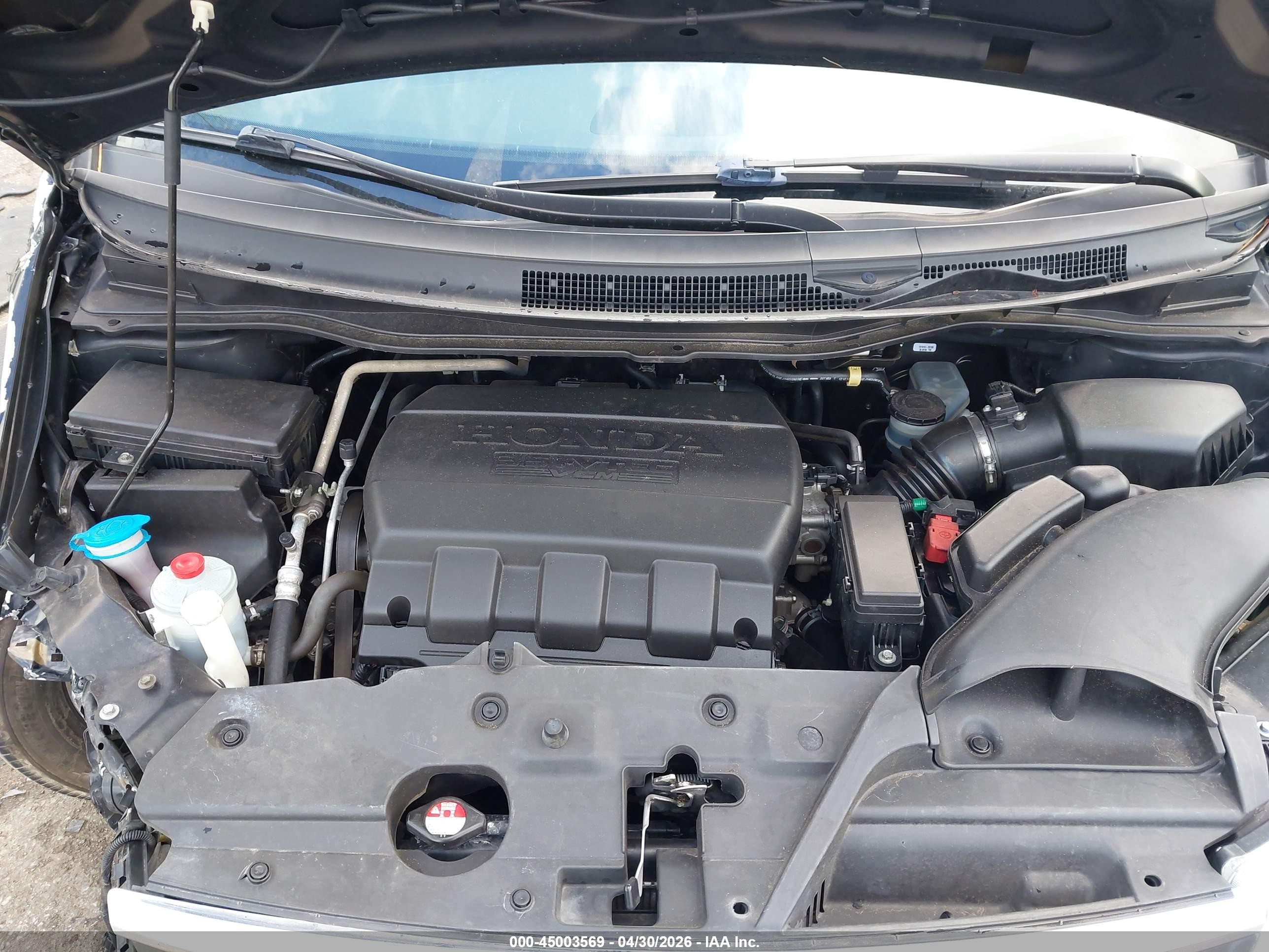 2013 Honda Odyssey Ex-l Черный vin: 5FNRL5H67DB057338