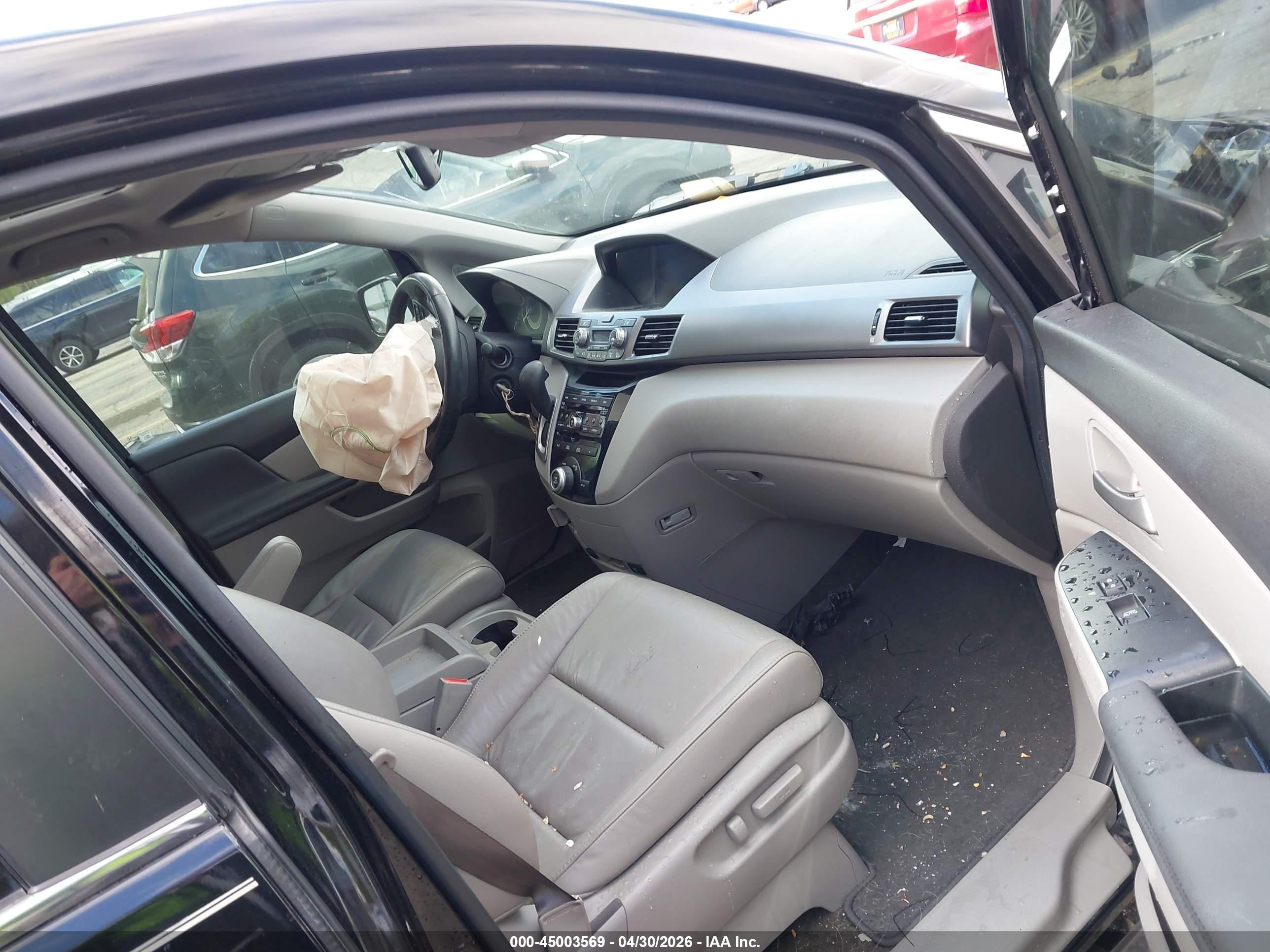 2013 Honda Odyssey Ex-l Черный vin: 5FNRL5H67DB057338