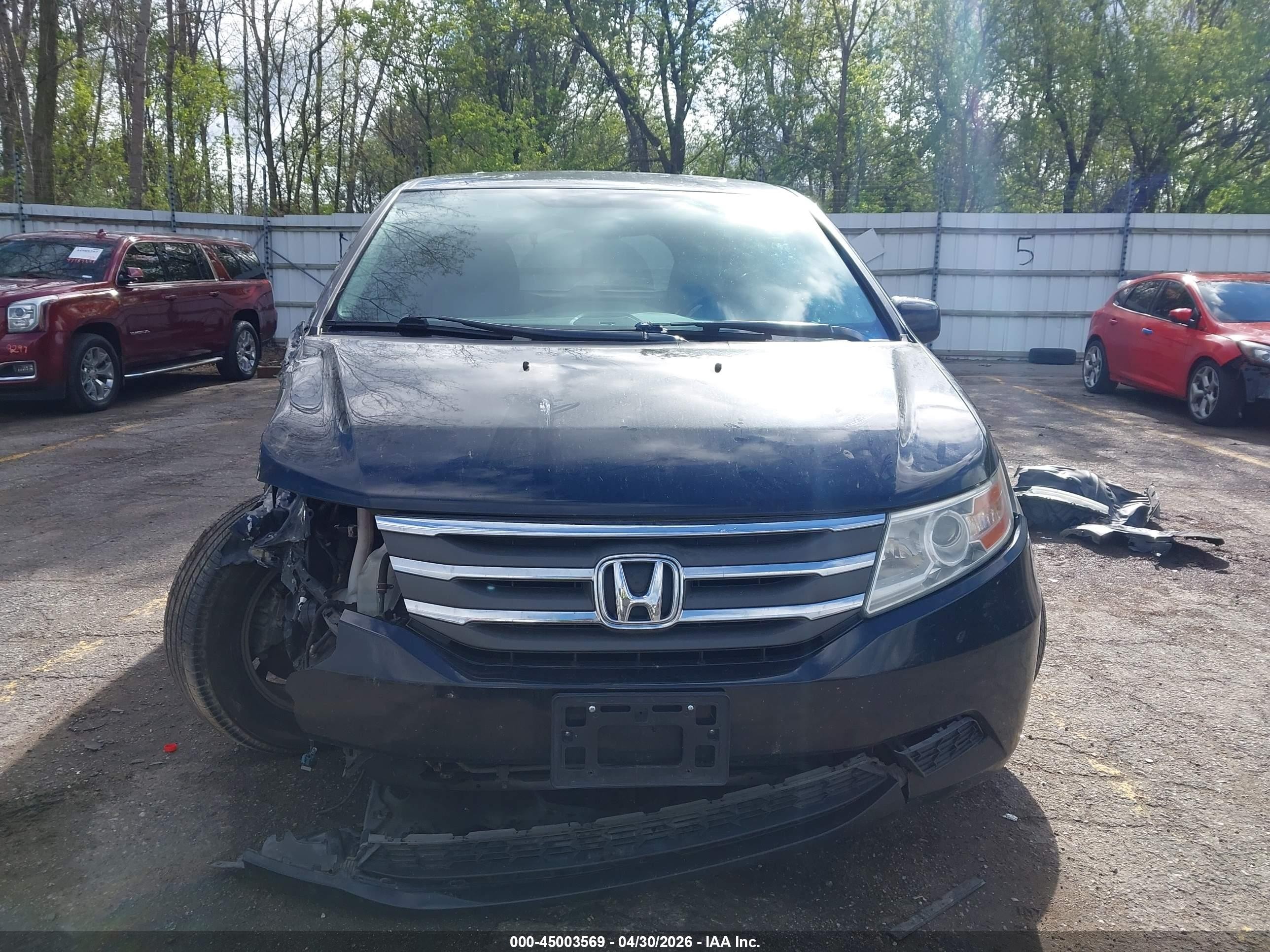 2013 Honda Odyssey Ex-l Черный vin: 5FNRL5H67DB057338