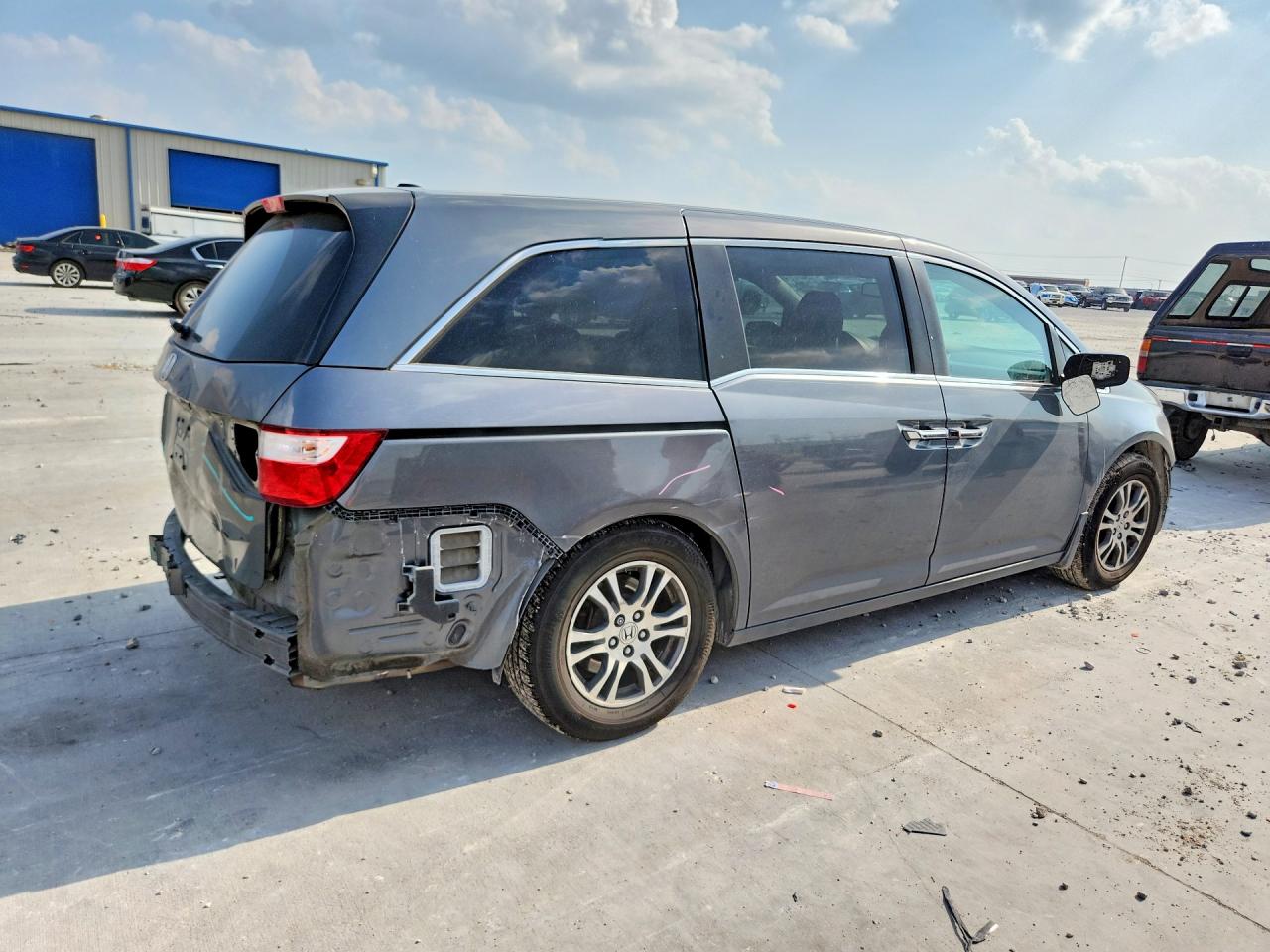 2013 Honda Odyssey Exl Gray vin: 5FNRL5H67DB060577