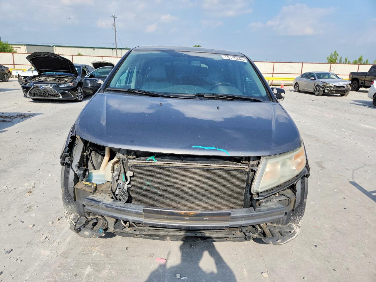 2013 Honda Odyssey Exl Gray vin: 5FNRL5H67DB060577