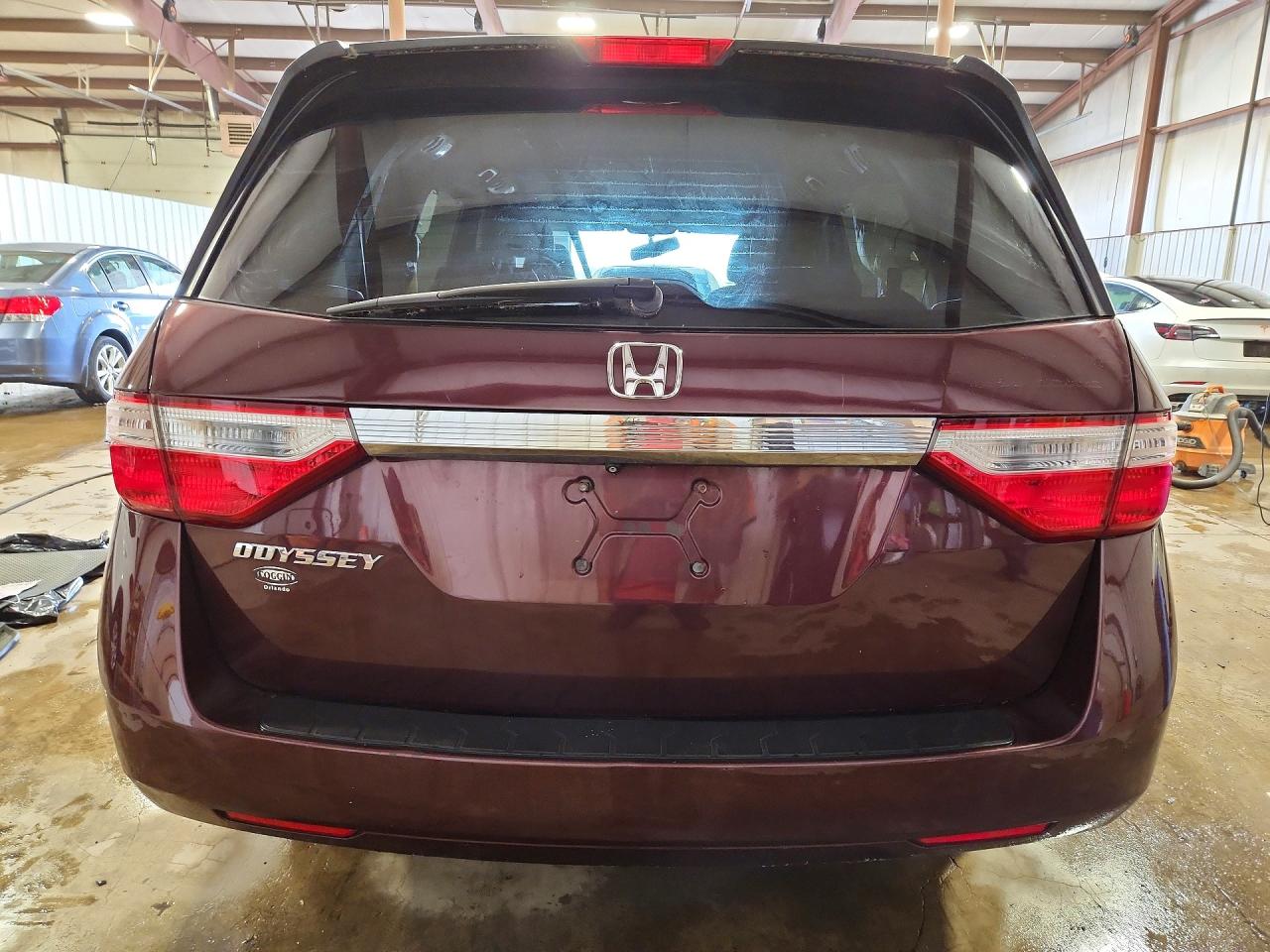 2013 Honda Odyssey Exl Maroon vin: 5FNRL5H67DB079727