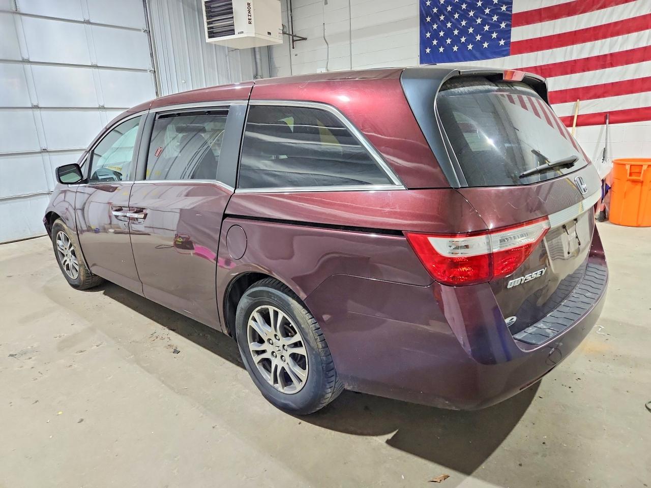 2013 Honda Odyssey Exl Maroon vin: 5FNRL5H67DB080389