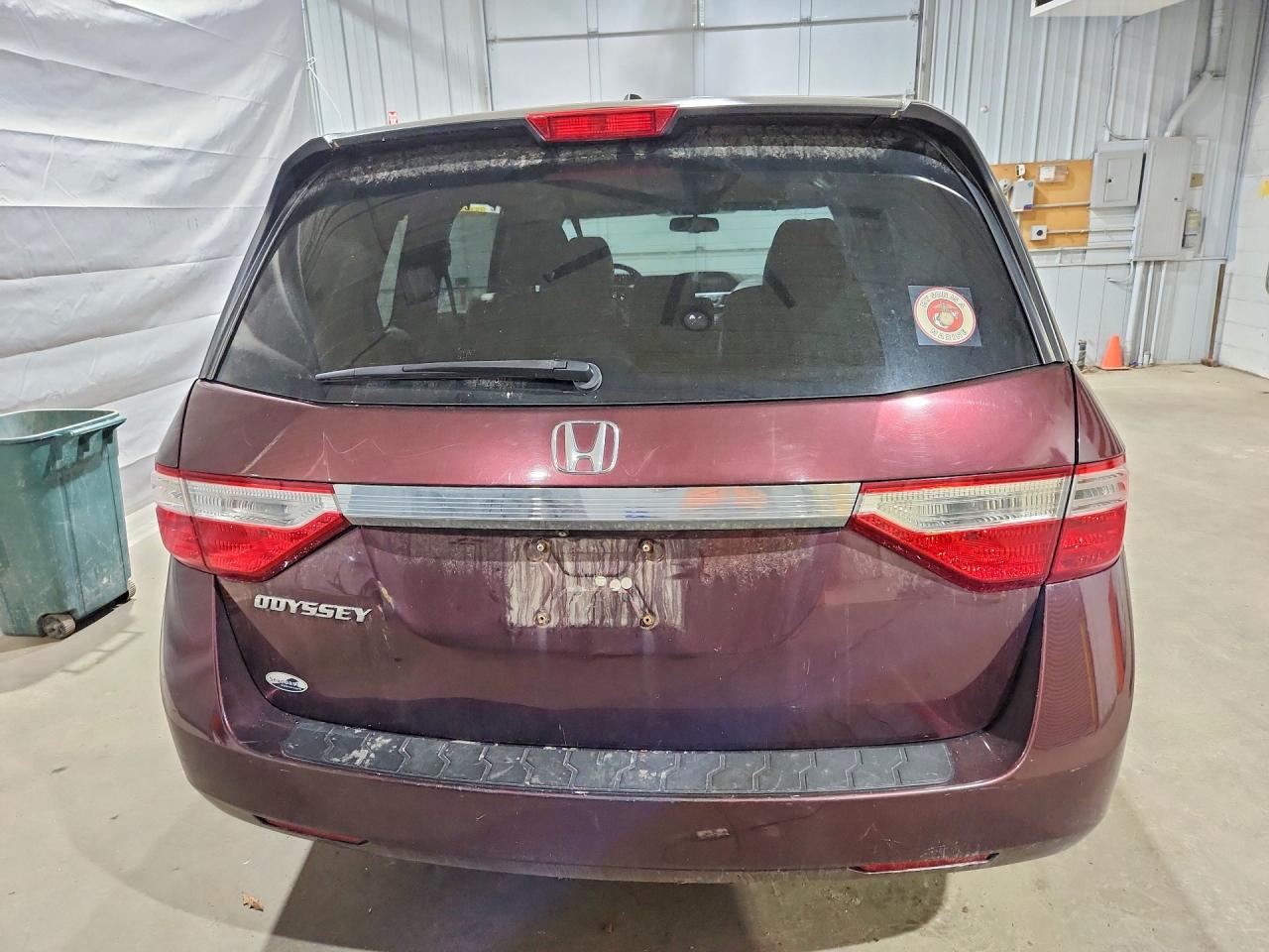2013 Honda Odyssey Exl Maroon vin: 5FNRL5H67DB080389