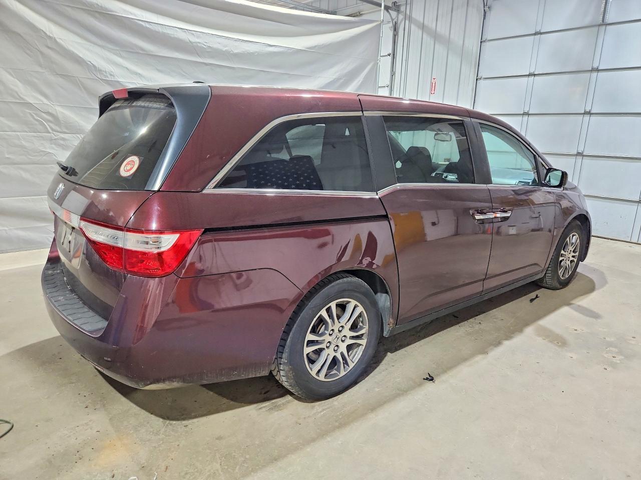 2013 Honda Odyssey Exl Maroon vin: 5FNRL5H67DB080389