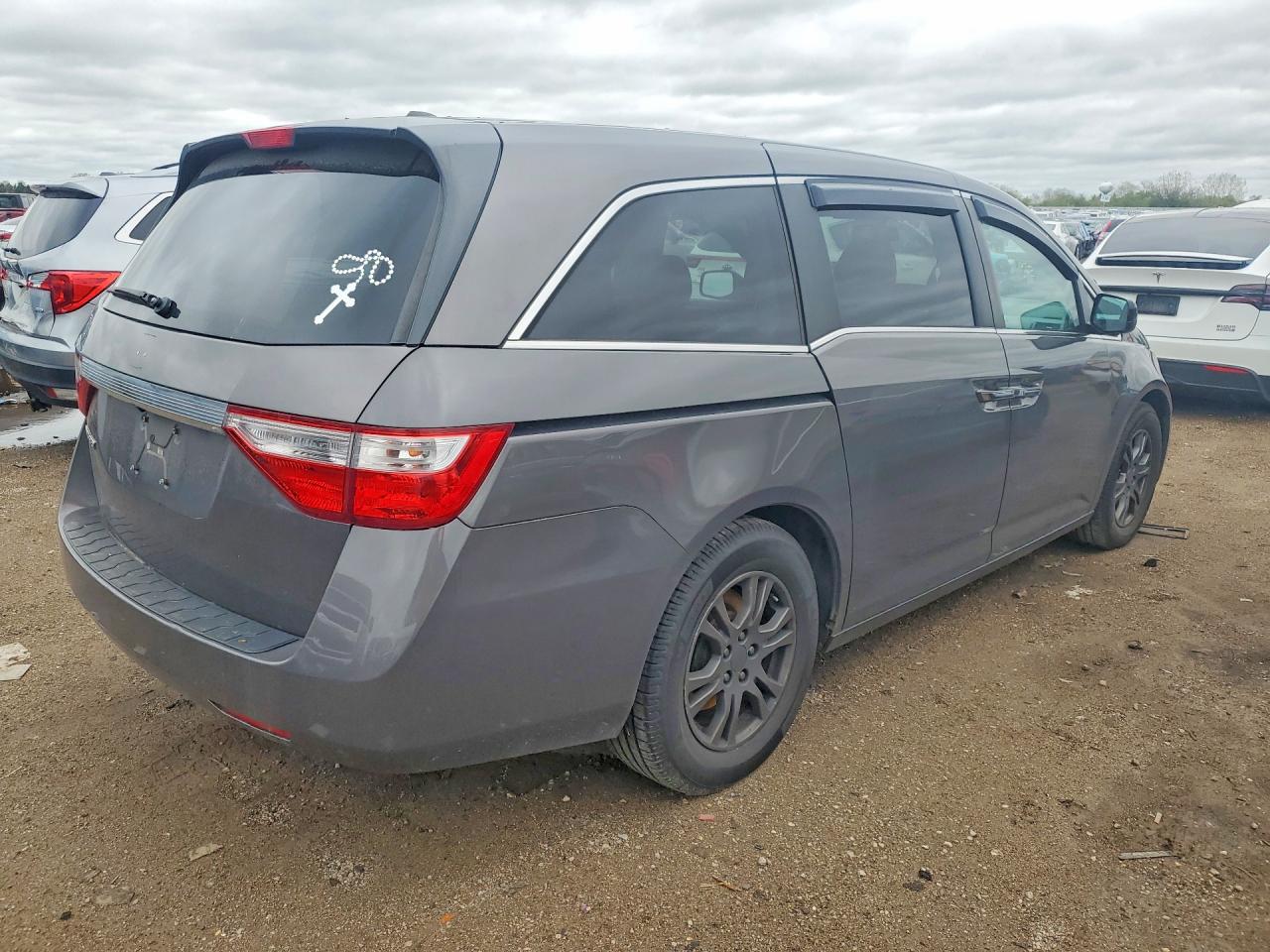 2013 Honda Odyssey Exl Gray vin: 5FNRL5H67DB085351