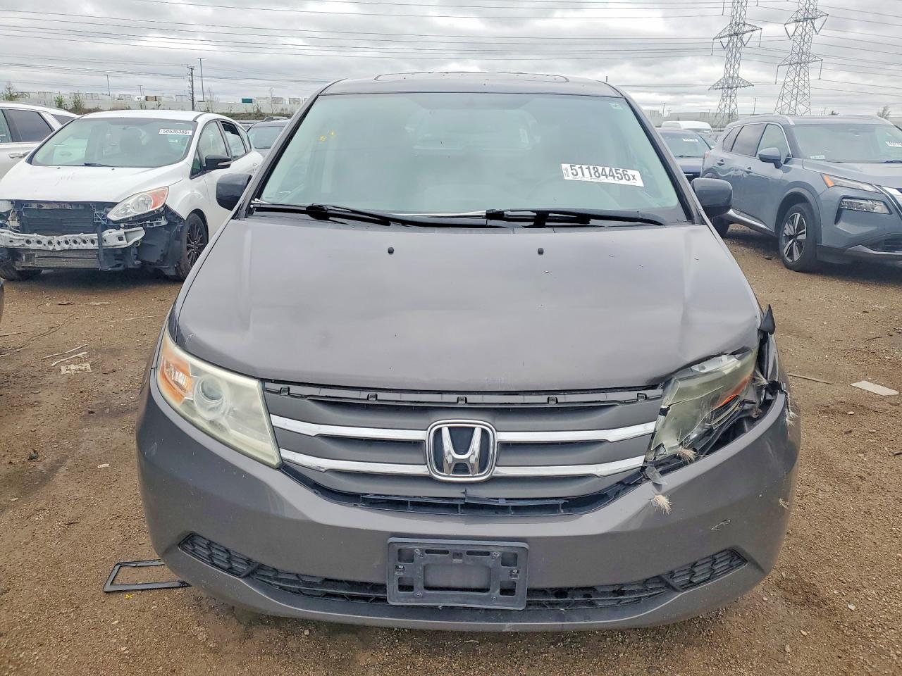 2013 Honda Odyssey Exl Gray vin: 5FNRL5H67DB085351