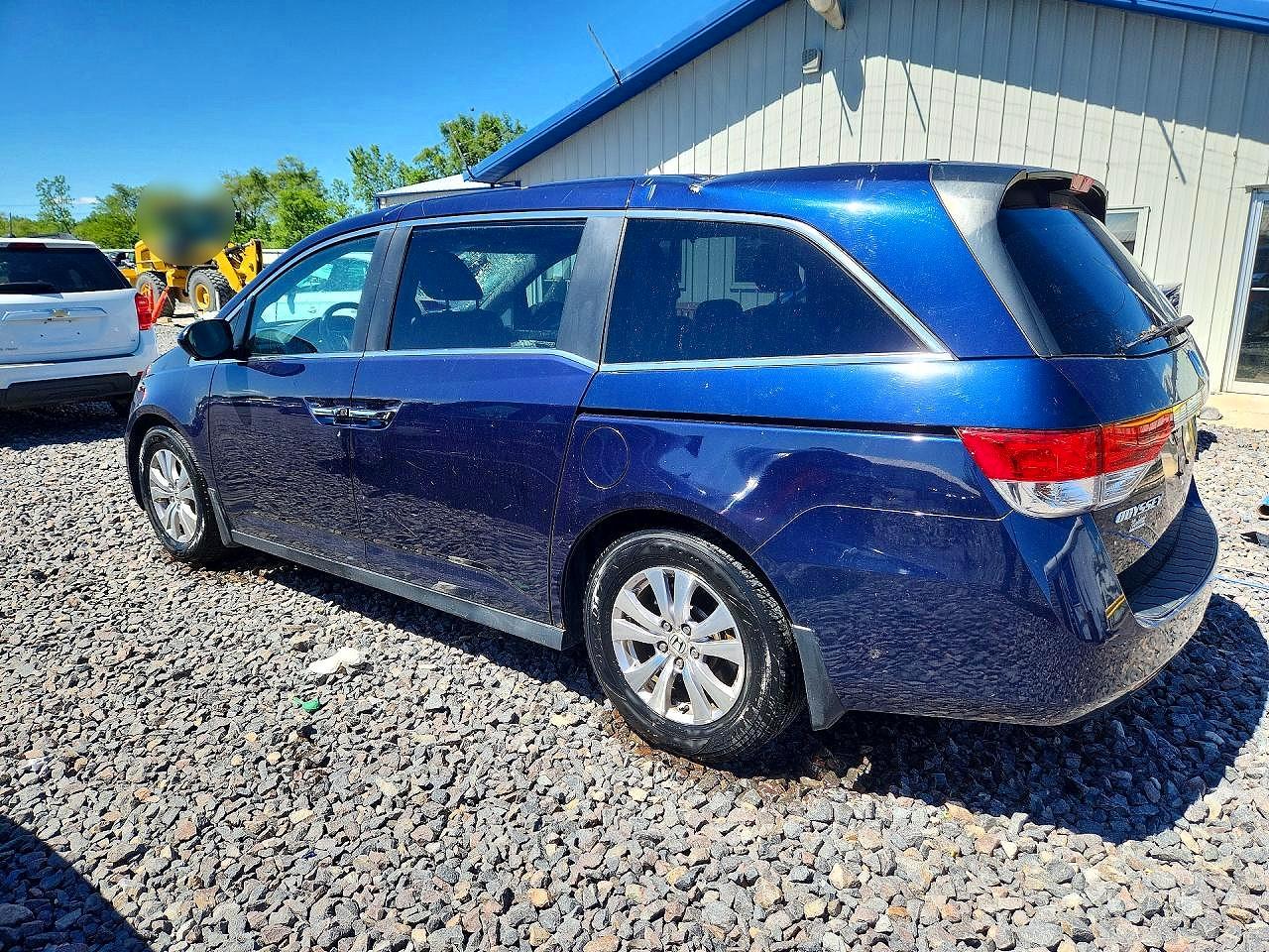 2014 Honda Odyssey Exl Blue vin: 5FNRL5H67EB022204
