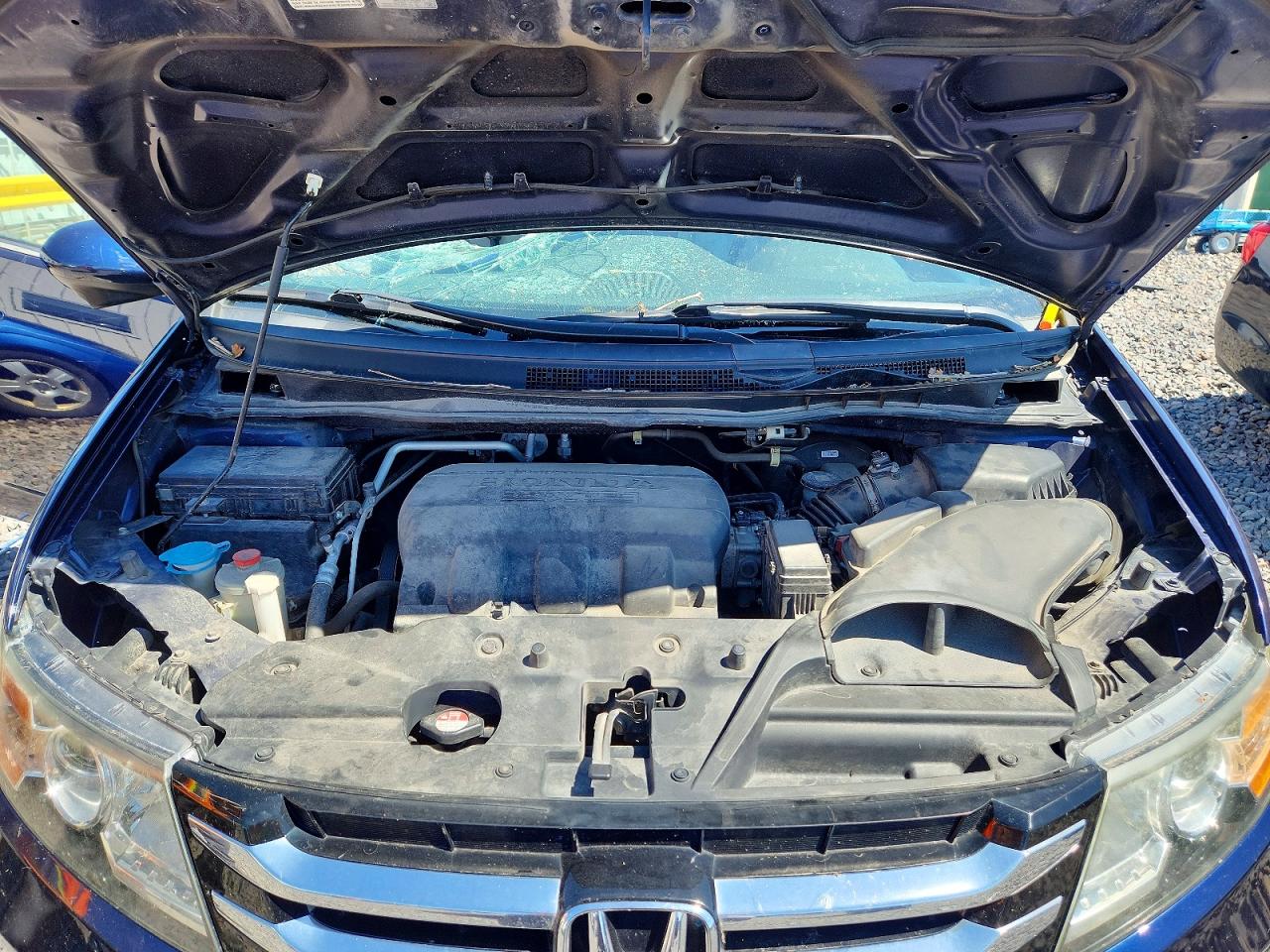 2014 Honda Odyssey Exl Blue vin: 5FNRL5H67EB022204