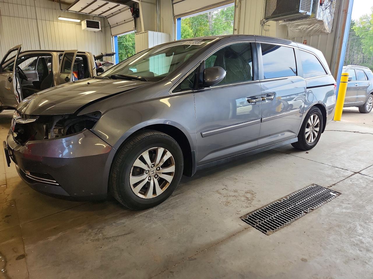 2014 Honda Odyssey Exl Gray vin: 5FNRL5H67EB022686